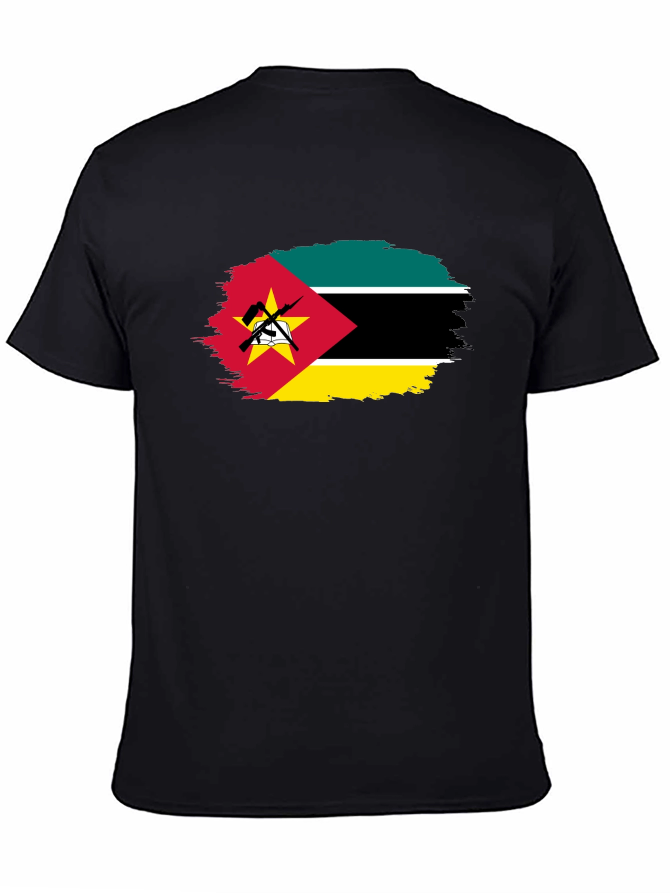 Mozambique Flag T-Shirt - Distressed Graphic Tee