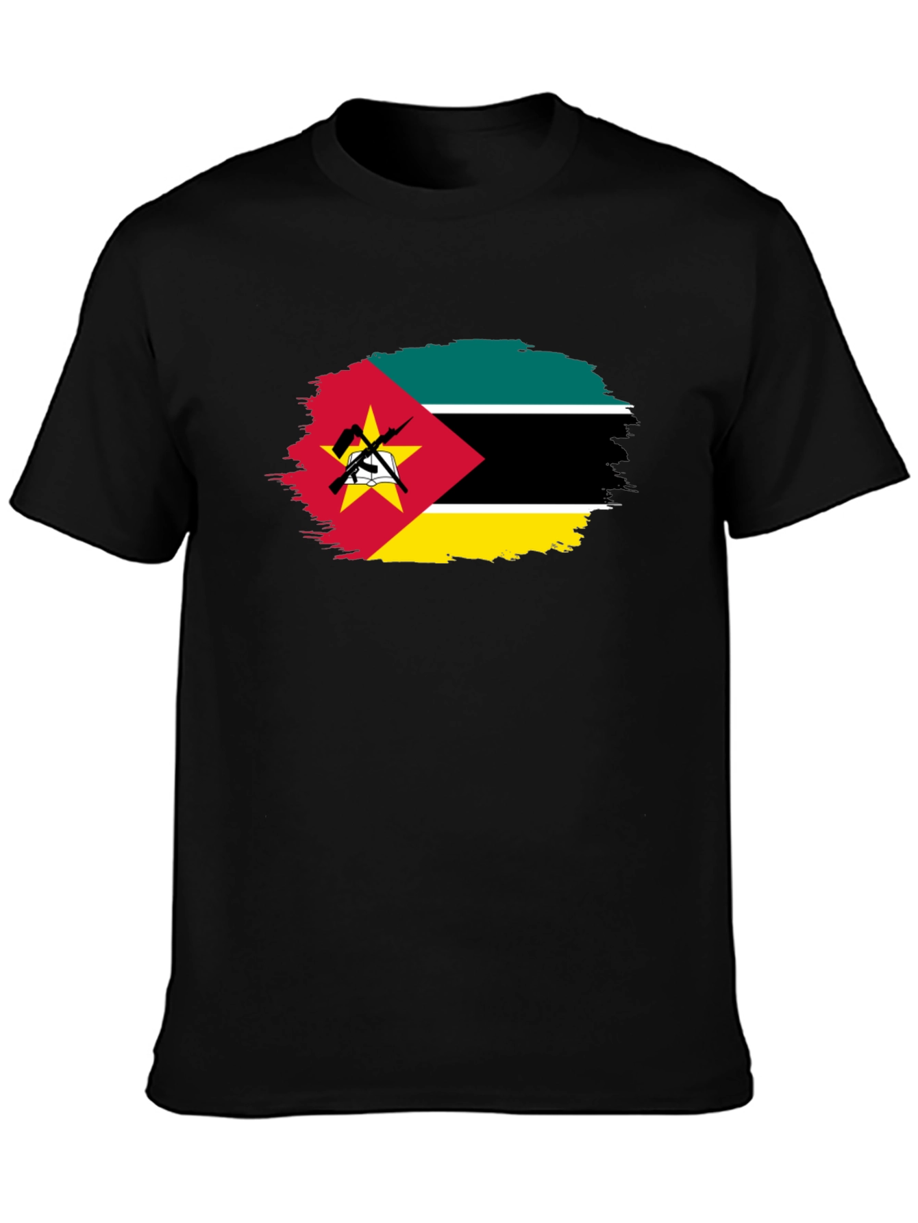 Mozambique Flag T-Shirt - Distressed Graphic Tee
