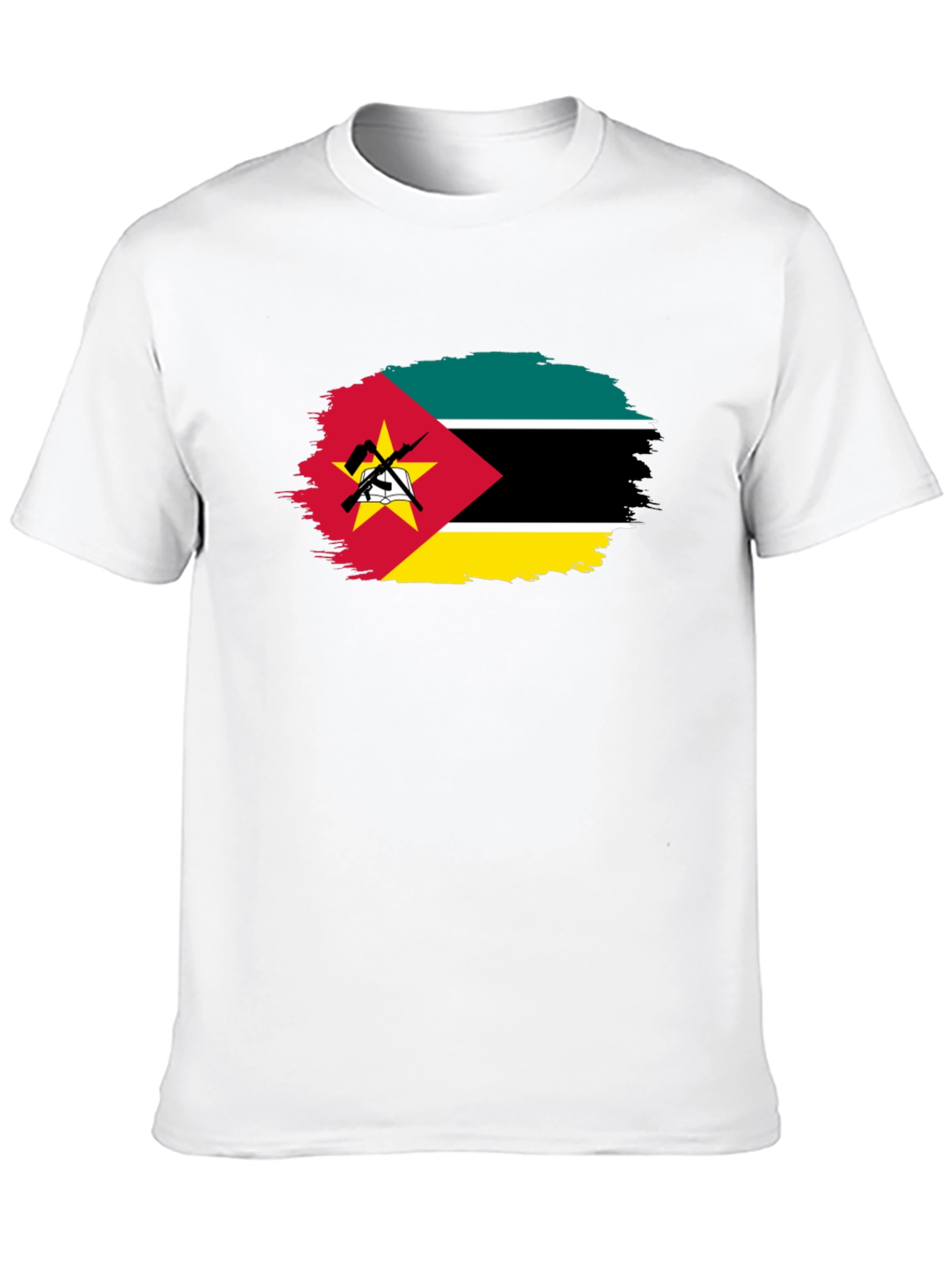 Mozambique Flag T-Shirt - Distressed Graphic Tee
