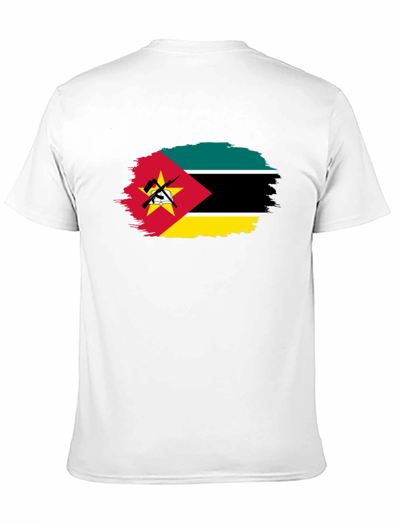 Mozambique Flag T-Shirt - Distressed Graphic Tee