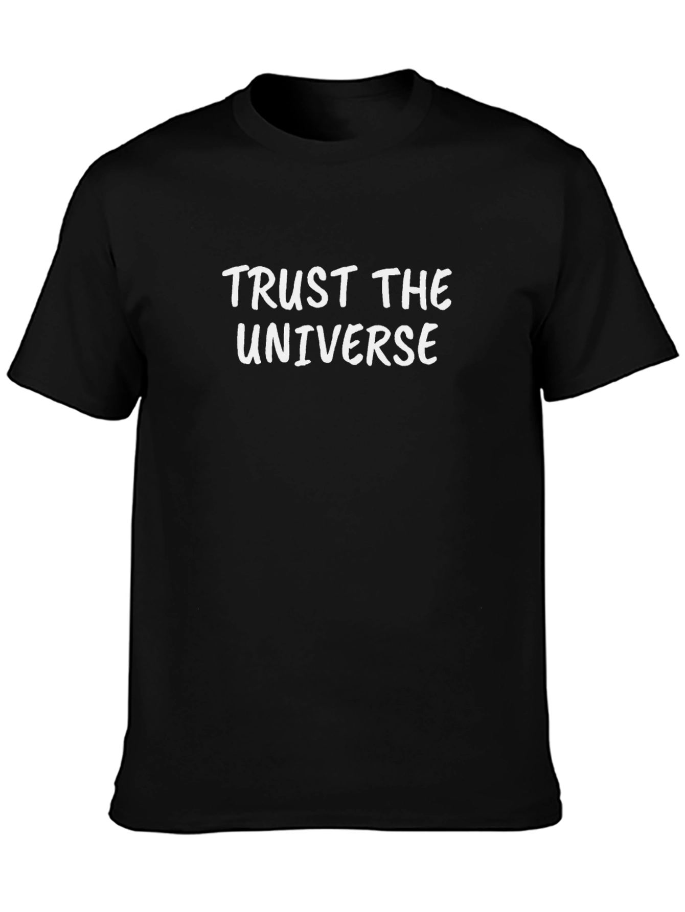 Trust the Universe Black Graphic T-Shirt