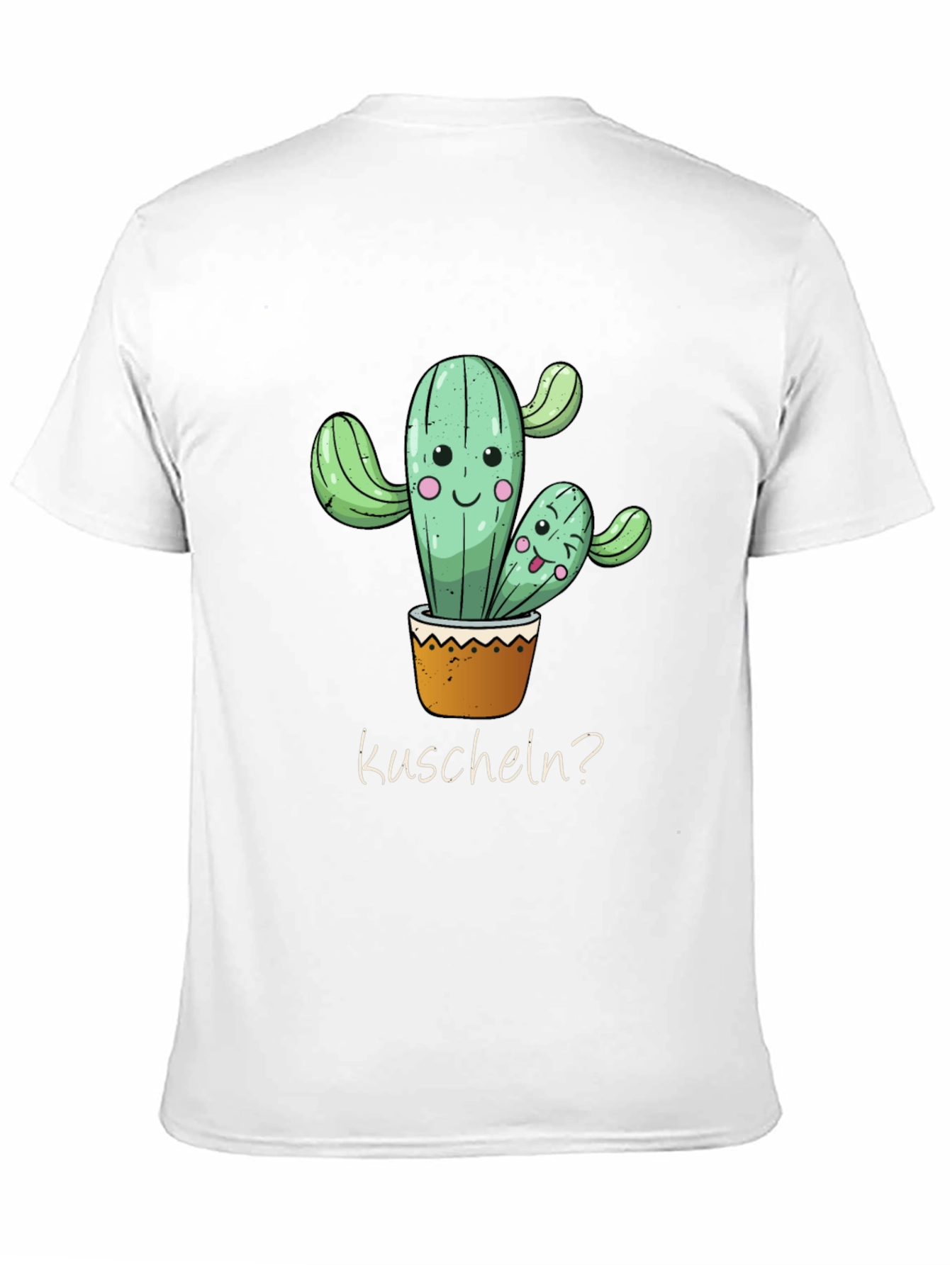 Cactus Hug T-Shirt -  Kuscheln? - Soft Black Tee
