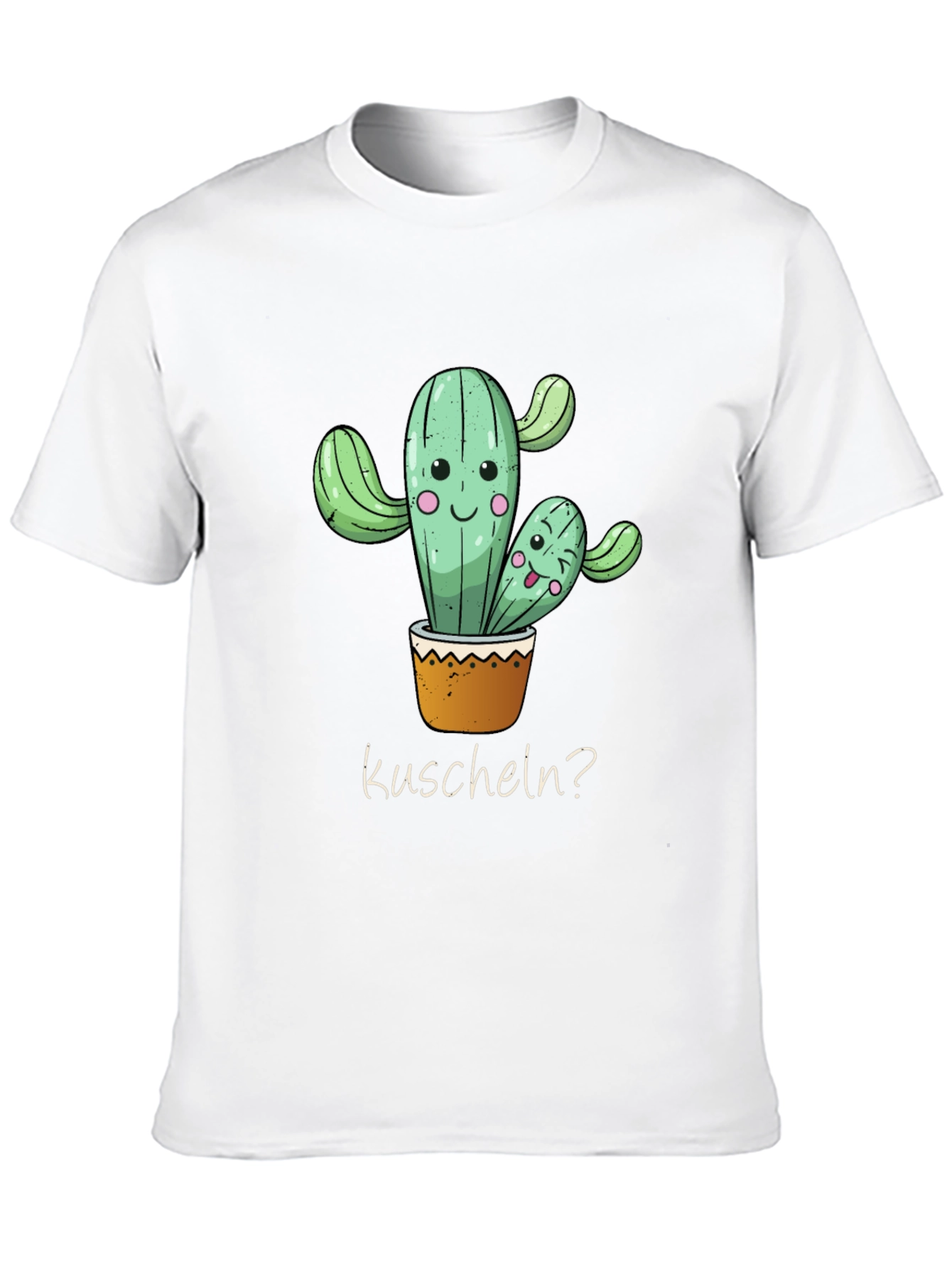 Cactus Hug T-Shirt -  Kuscheln? - Soft Black Tee
