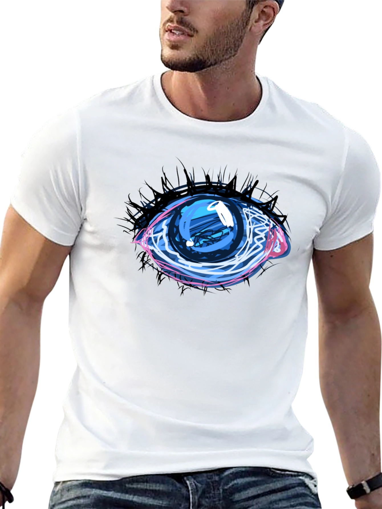 Eye Graphic Black Tee