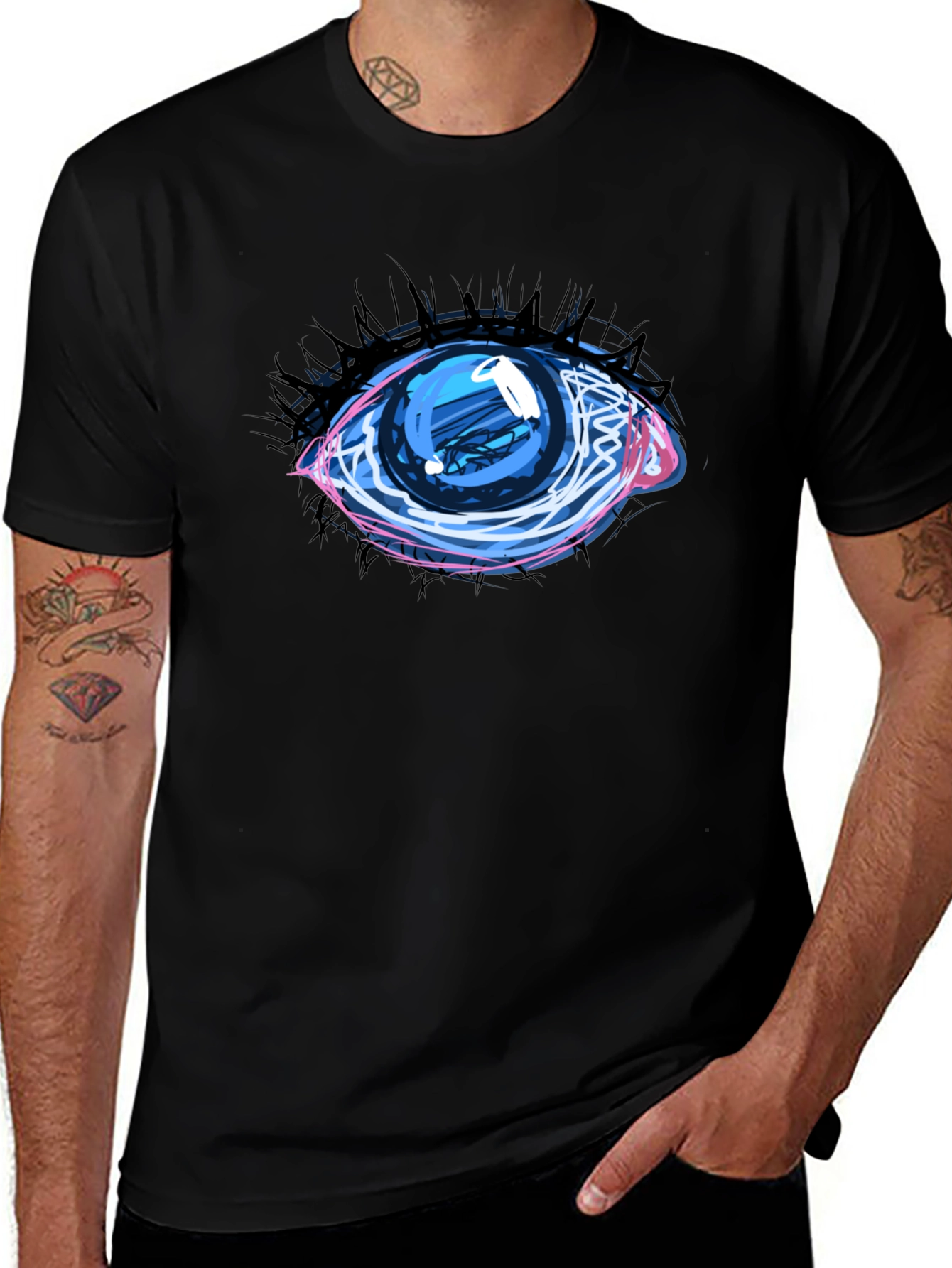 Eye Graphic Black Tee