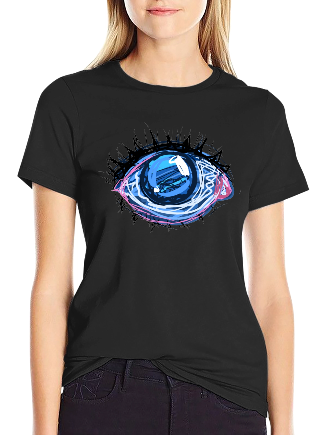 Eye Graphic Black Tee