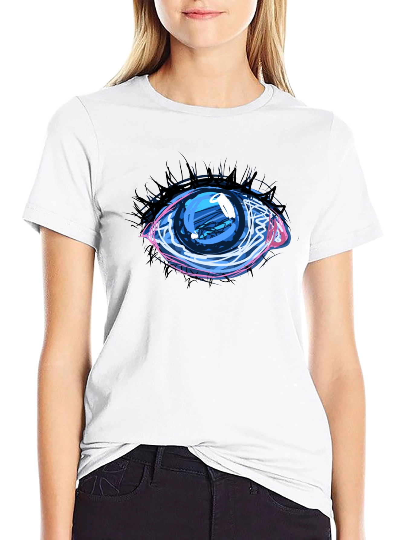 Eye Graphic Black Tee