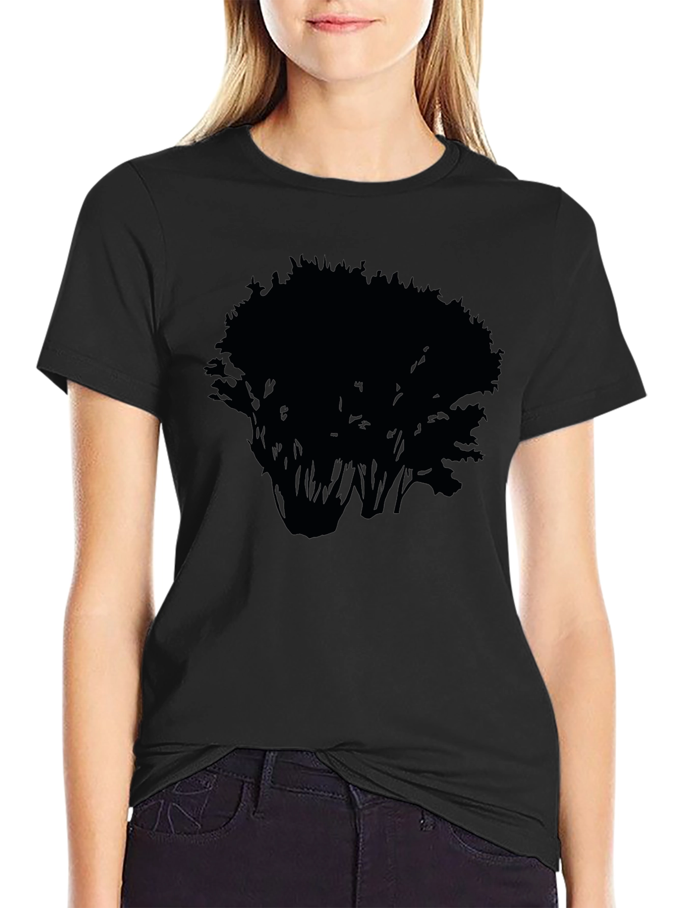 Mens Black Tree Graphic Tee - Nature Inspired Style