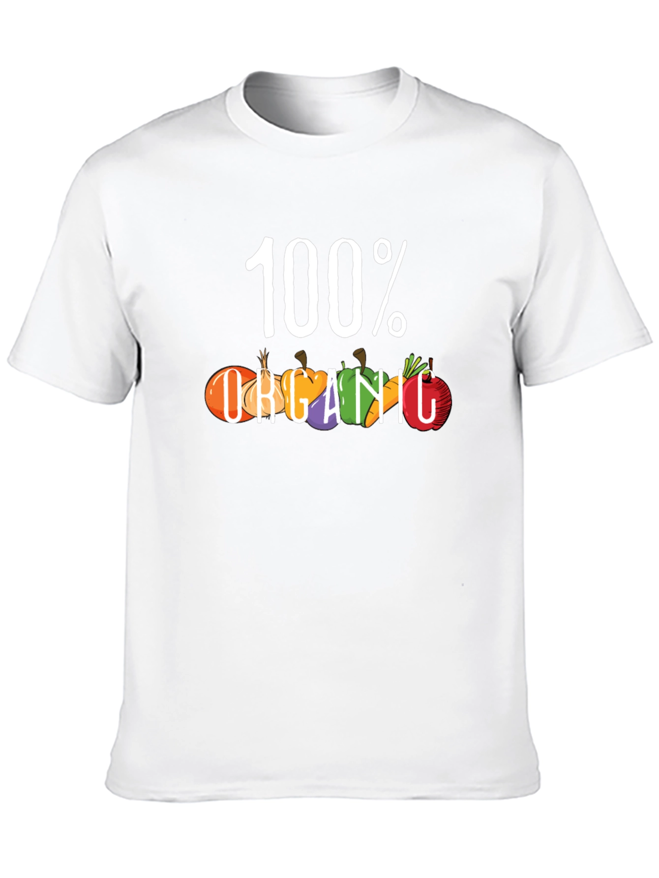 100% Organic Graphic Tee - Black T-Shirt