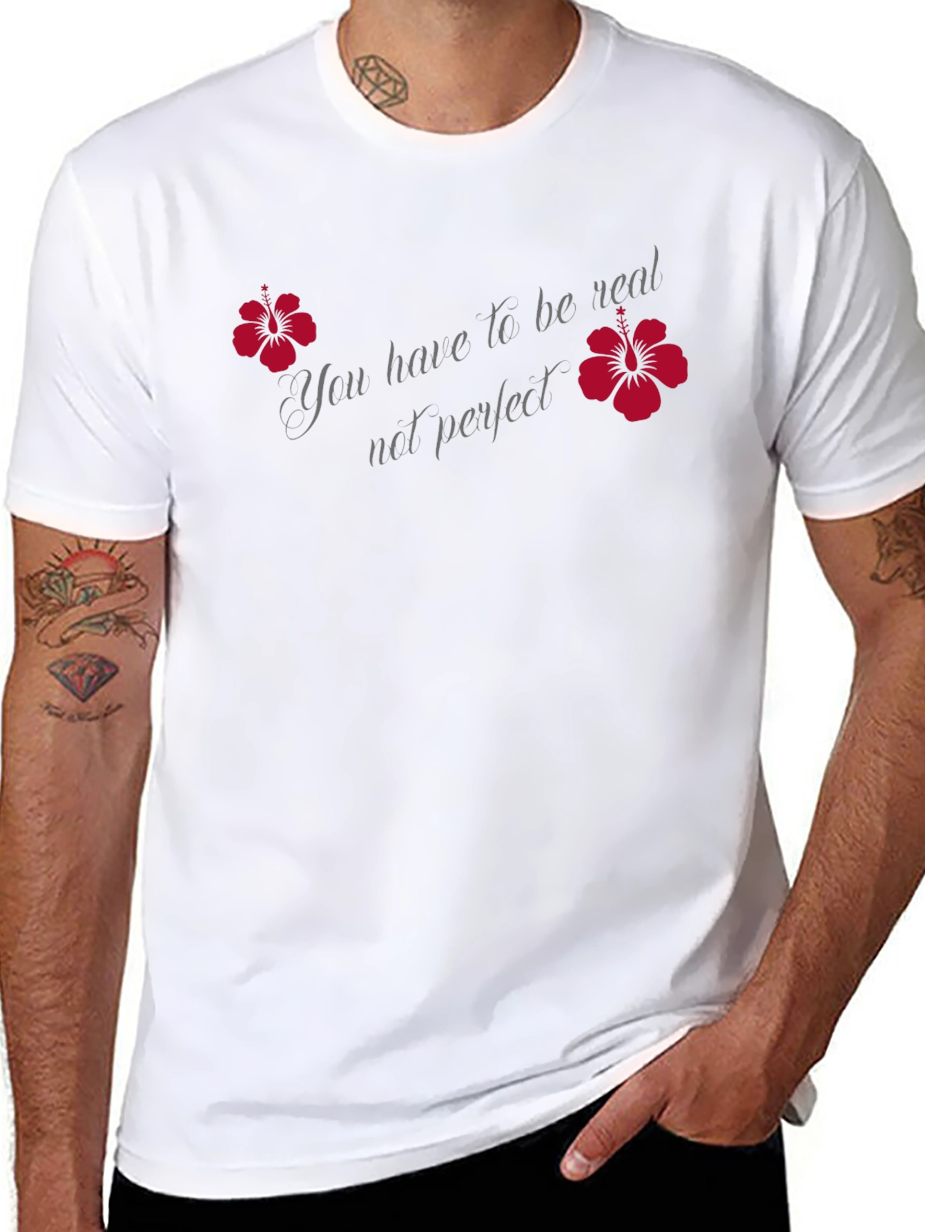 Be Real Not Perfect Graphic Tee