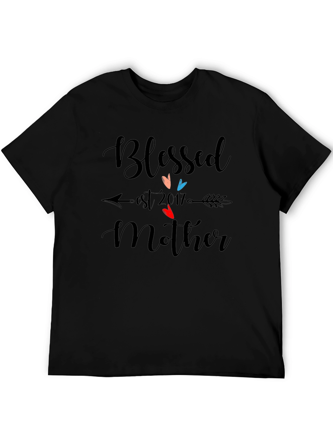 Blessed Mother Est. 2017 Graphic T-Shirt