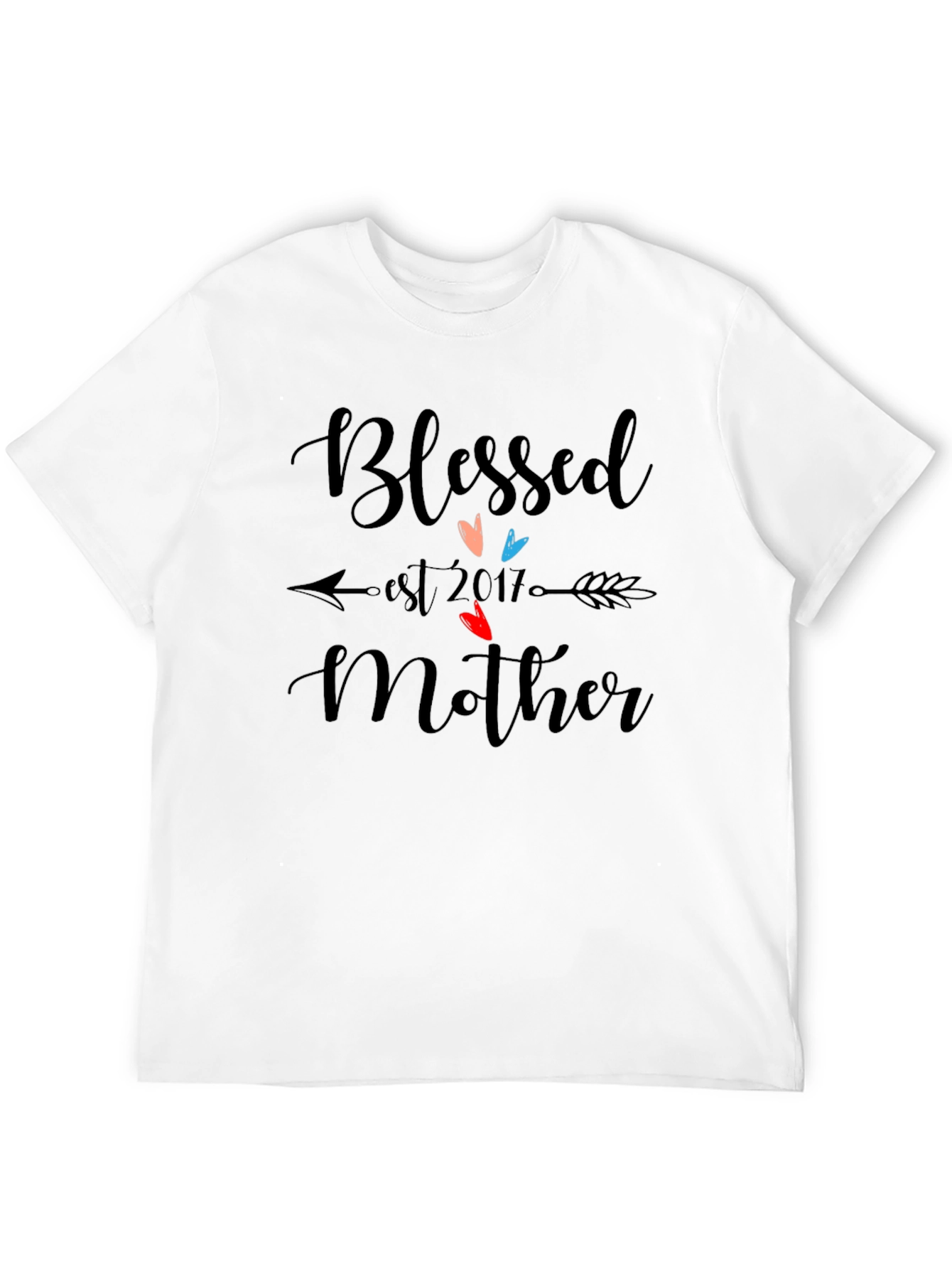 Blessed Mother Est. 2017 Graphic T-Shirt