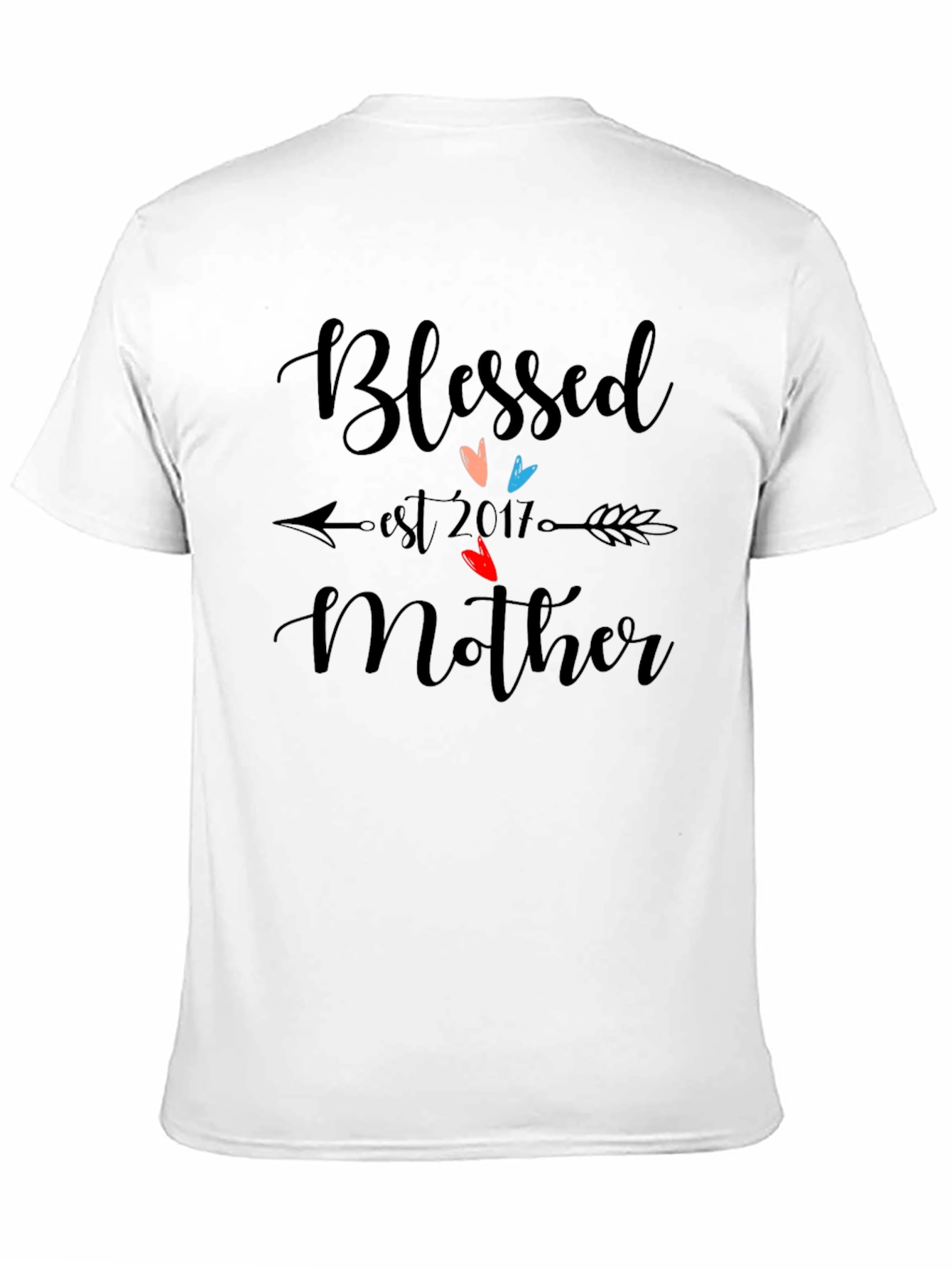 Blessed Mother Est. 2017 Graphic T-Shirt