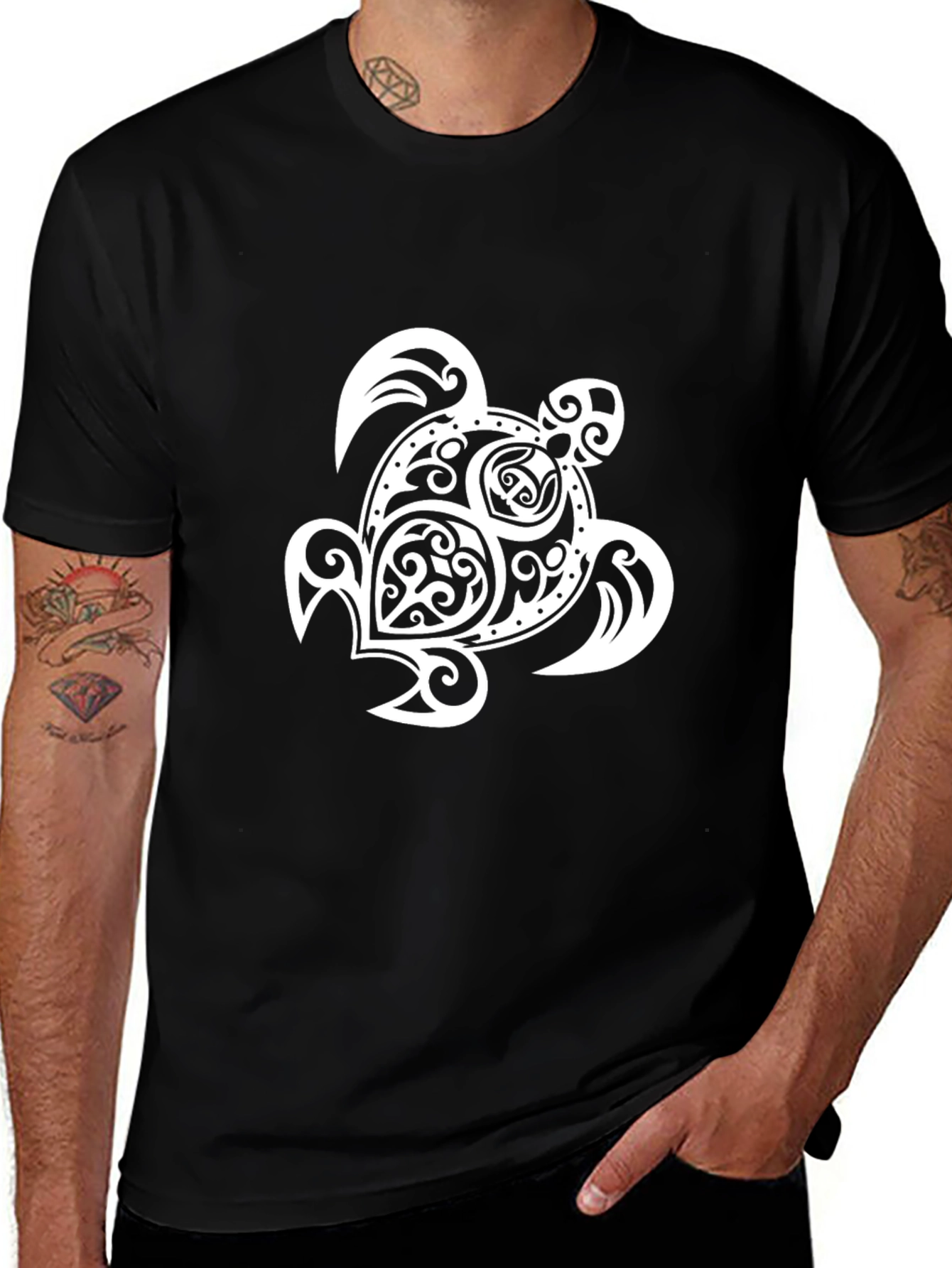 Black Turtle Graphic Tee