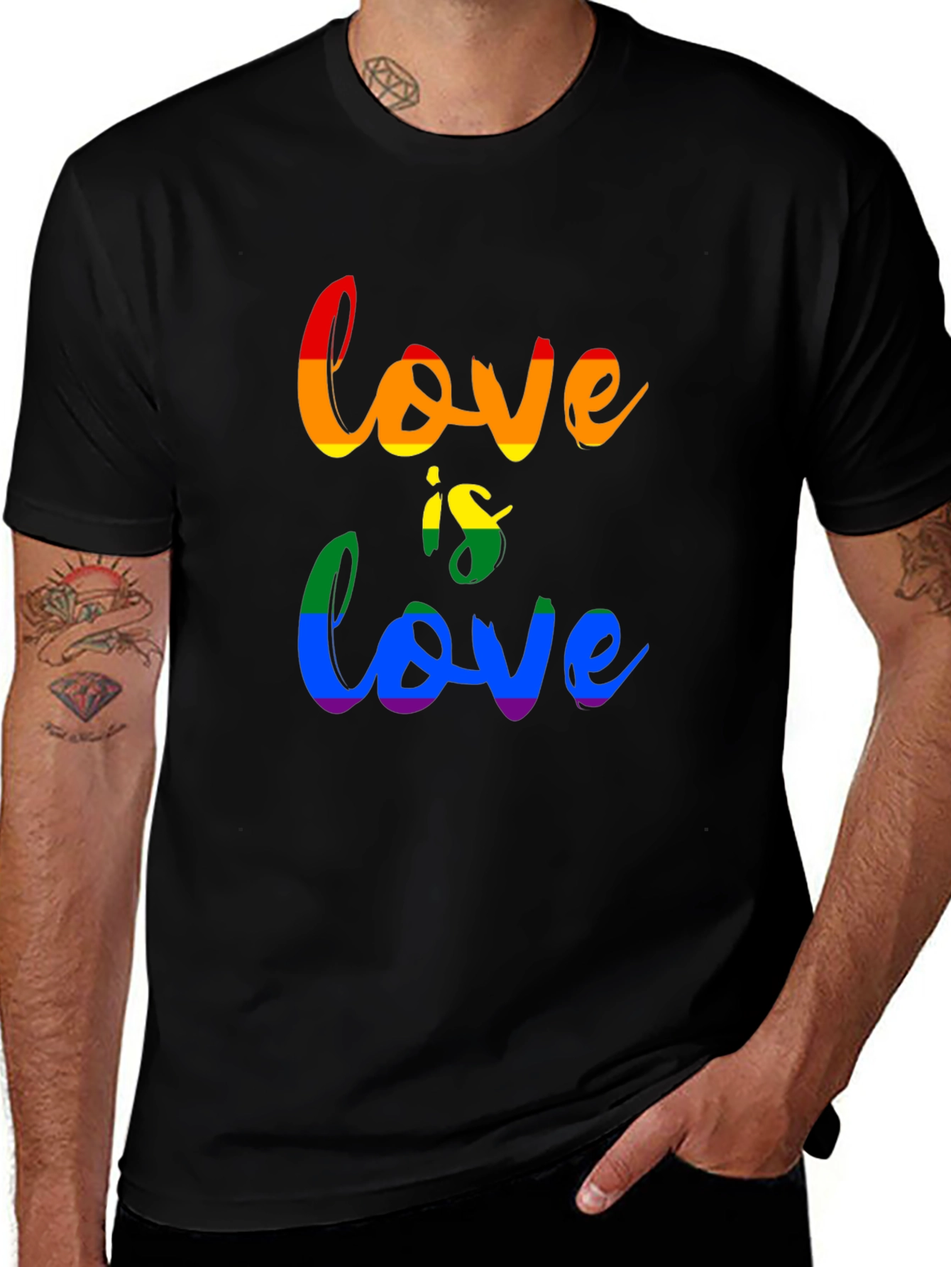 Love is Love Pride T-Shirt - Unisex Black Tee