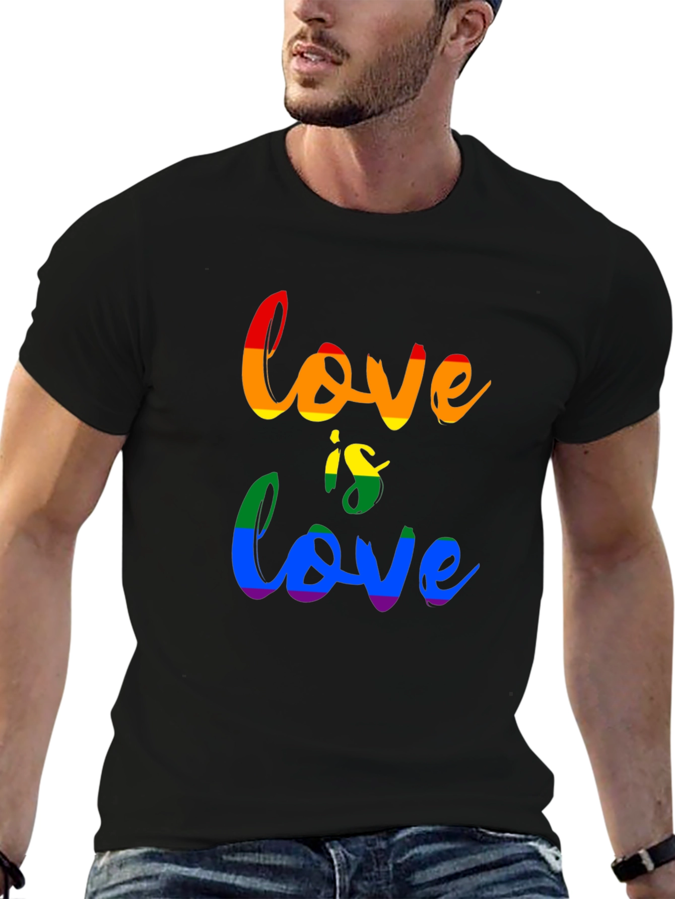 Love is Love Pride T-Shirt - Unisex Black Tee