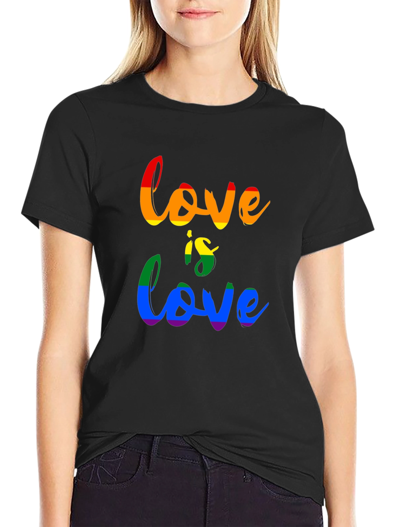 Love is Love Pride T-Shirt - Unisex Black Tee