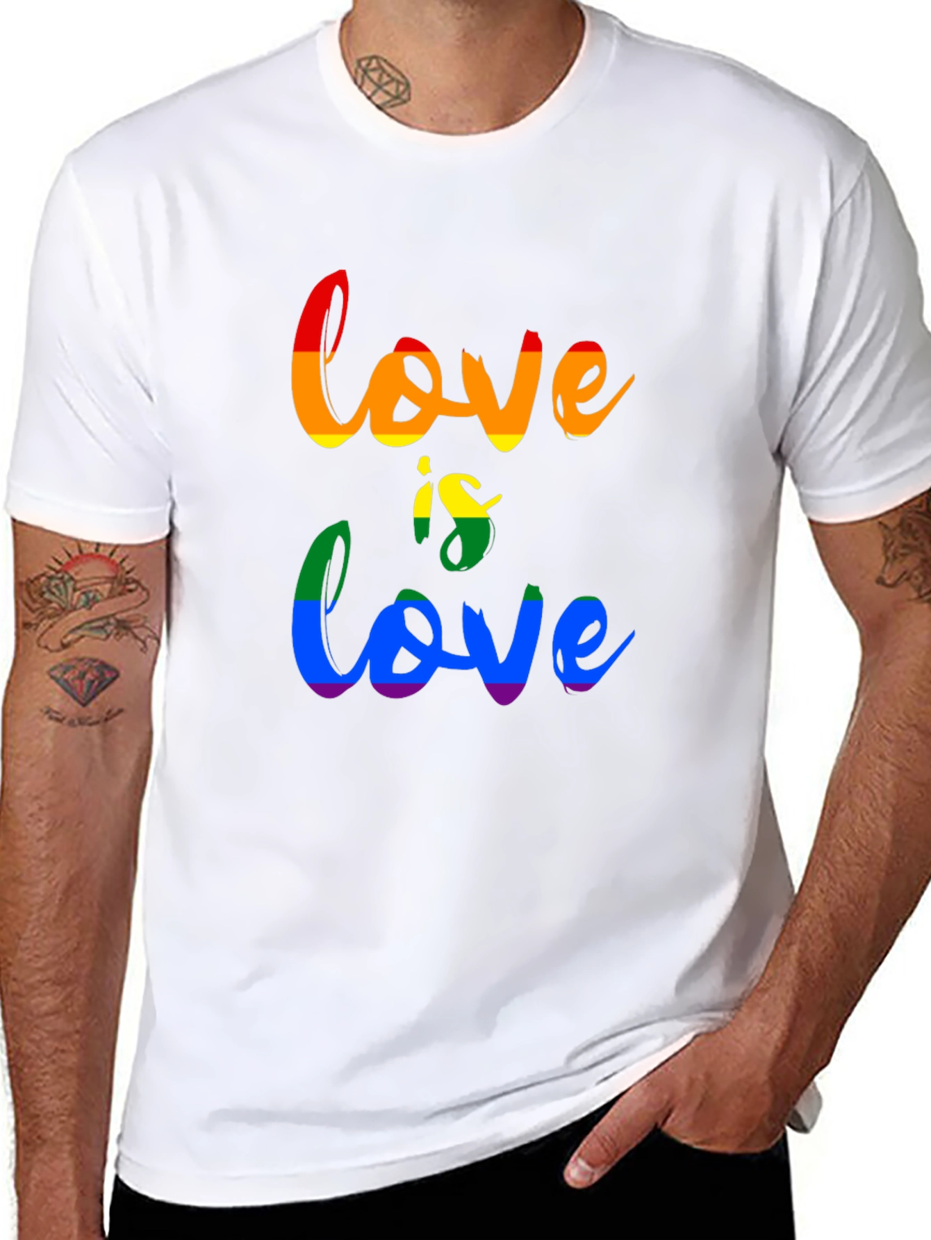 Love is Love Pride T-Shirt - Unisex Black Tee