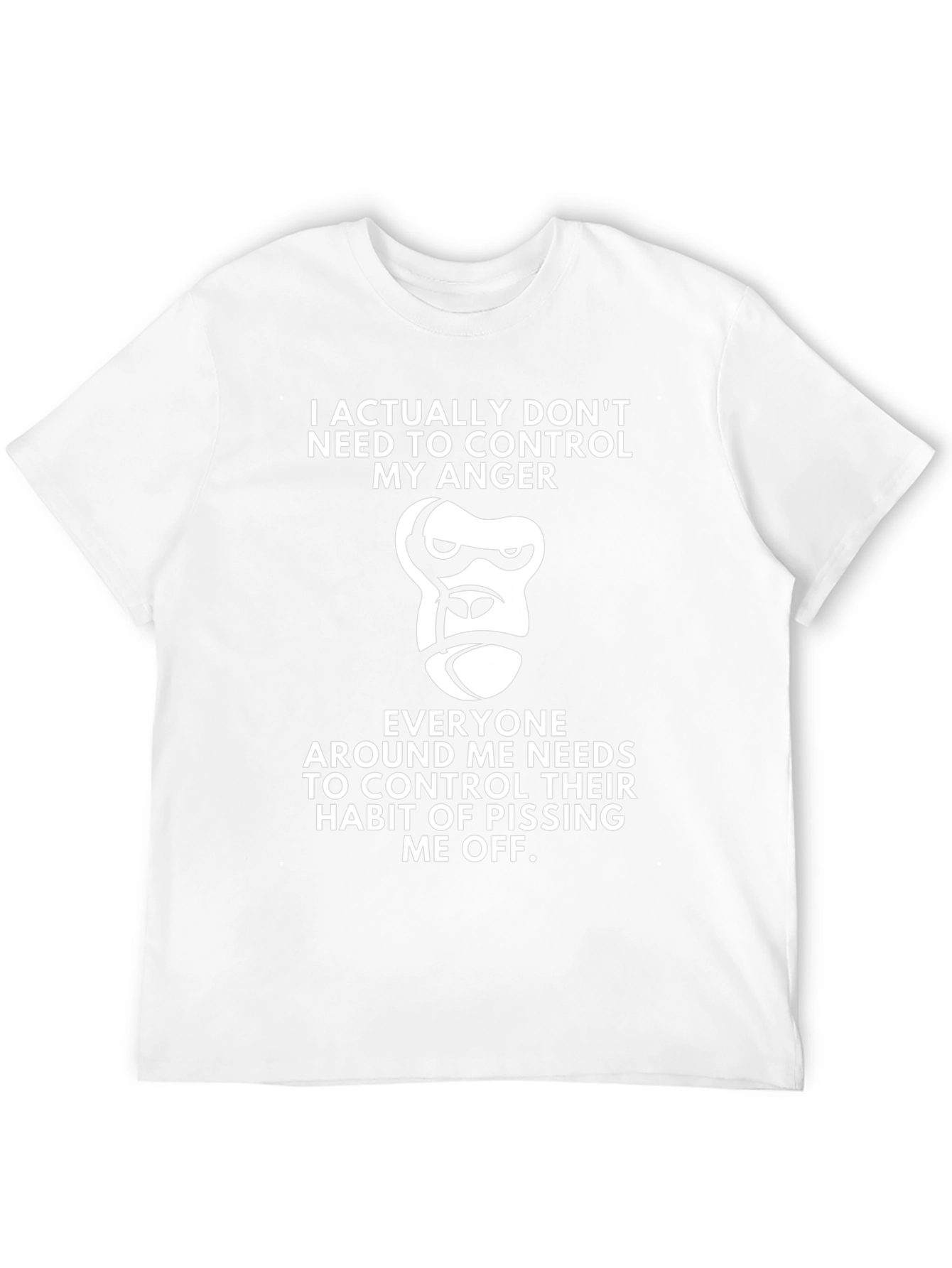 Funny Gorilla Graphic T-Shirt - Anger Management