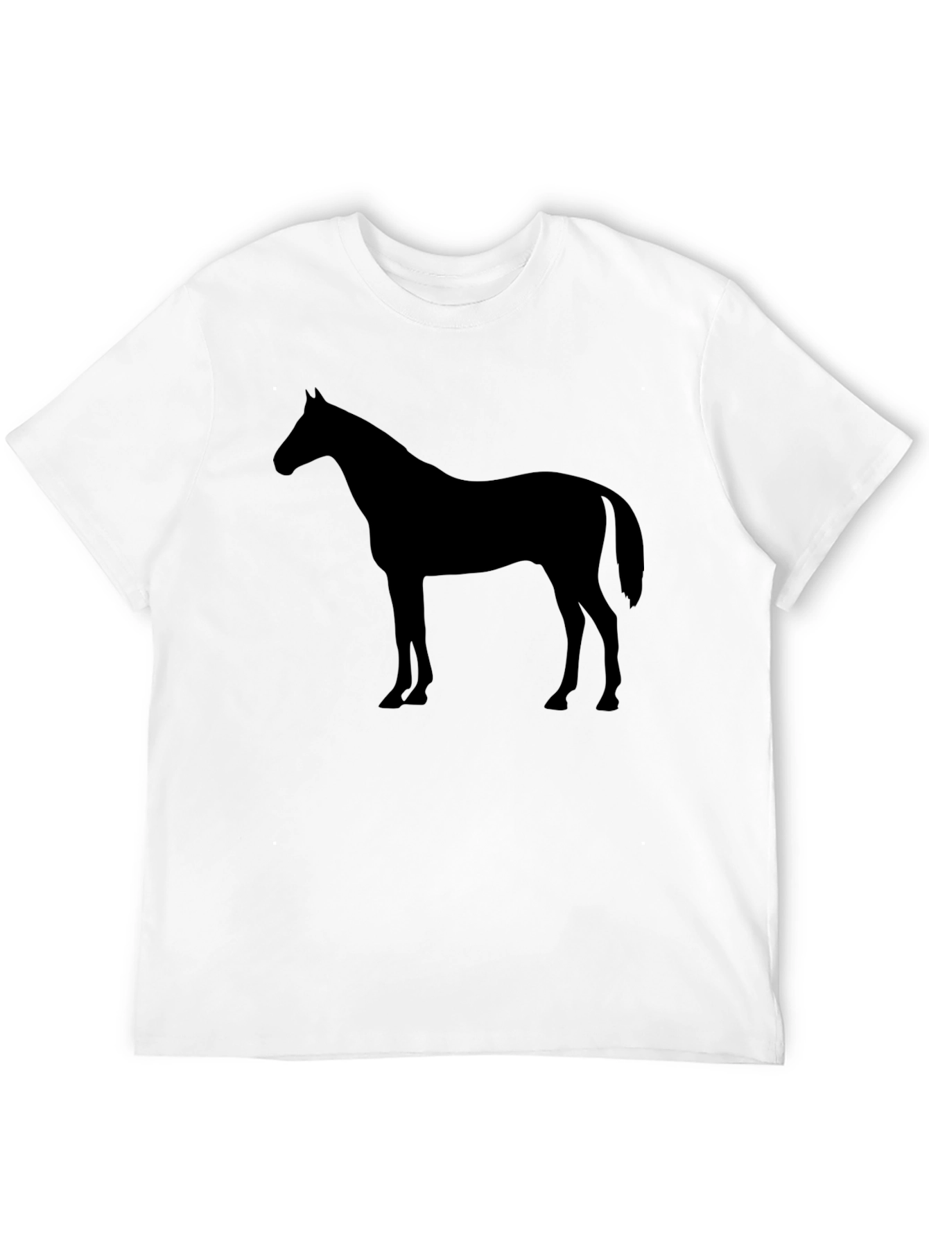 Black Horse Graphic T-Shirt - Stylish Mens Tee