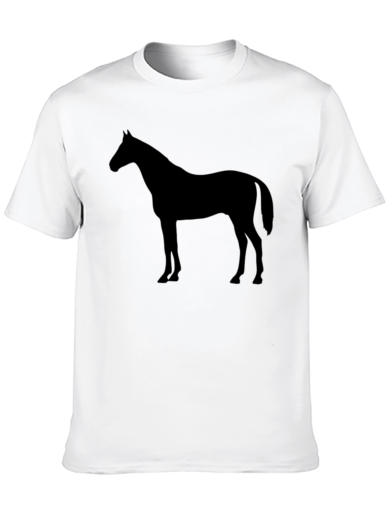 Black Horse Graphic T-Shirt - Stylish Mens Tee