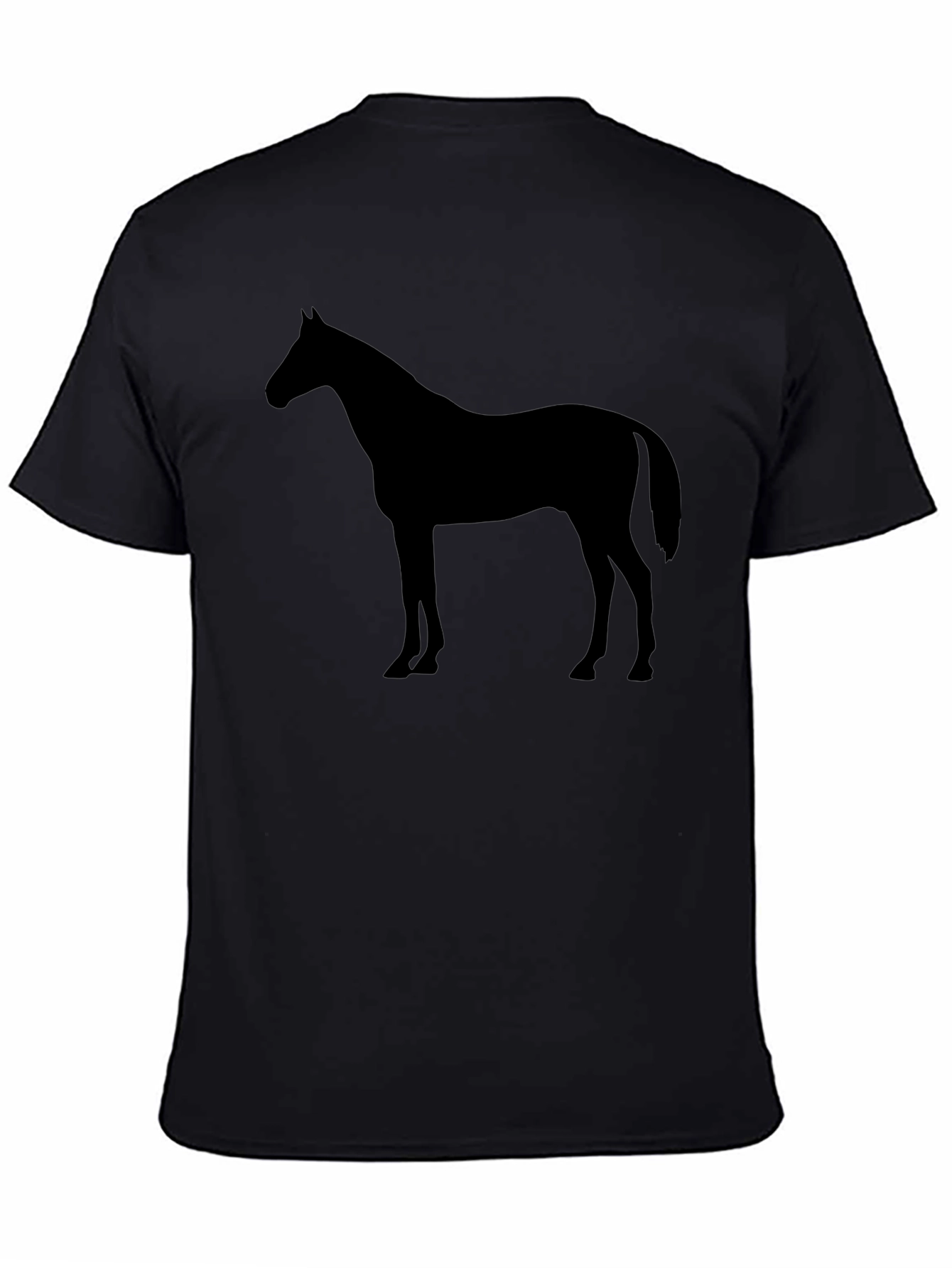 Black Horse Graphic T-Shirt - Stylish Mens Tee