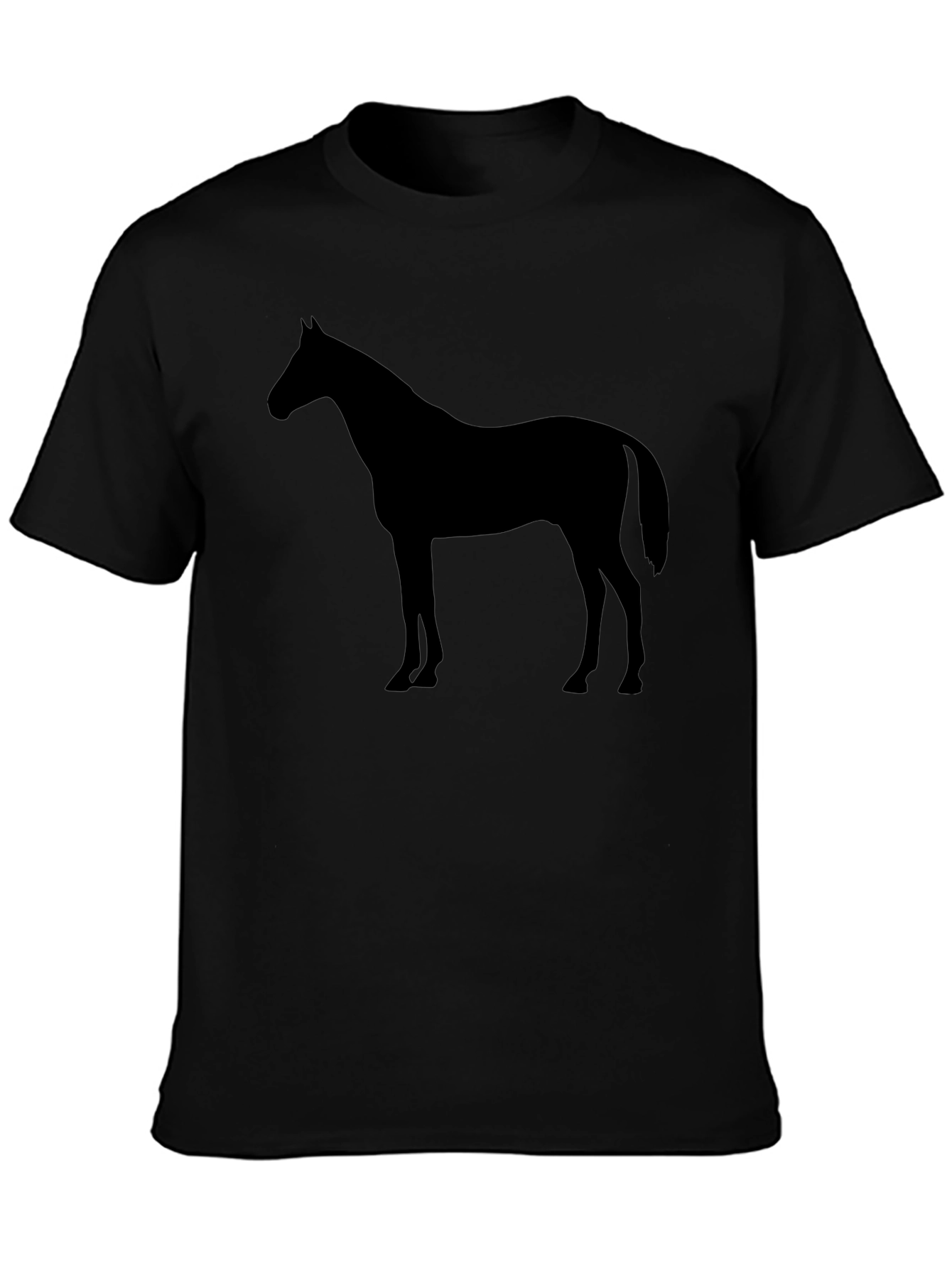 Black Horse Graphic T-Shirt - Stylish Mens Tee