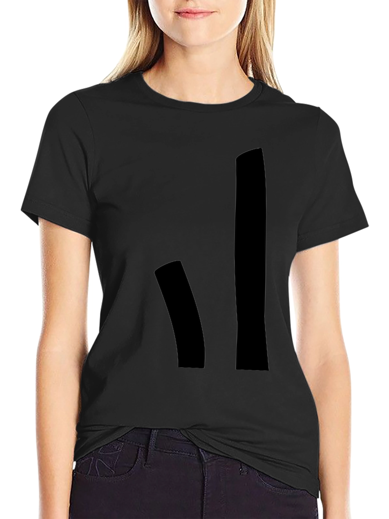 Modern Black Graphic Tee - Casual Style