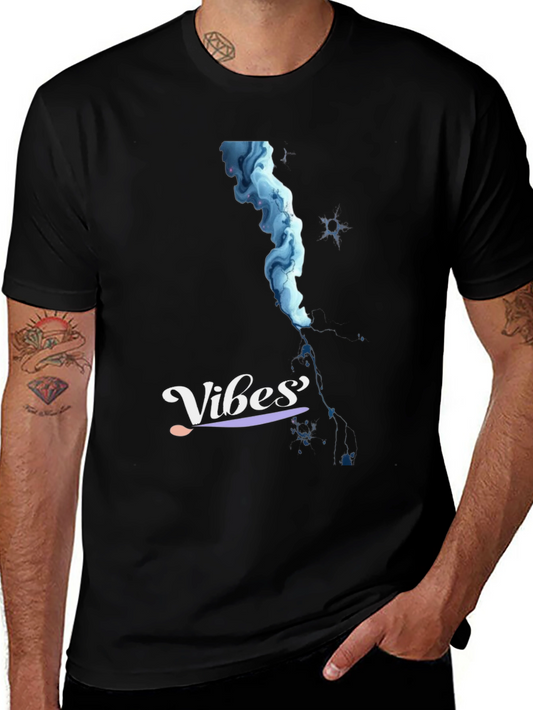 Vibes Graphic Tee - Mens Black T-Shirt