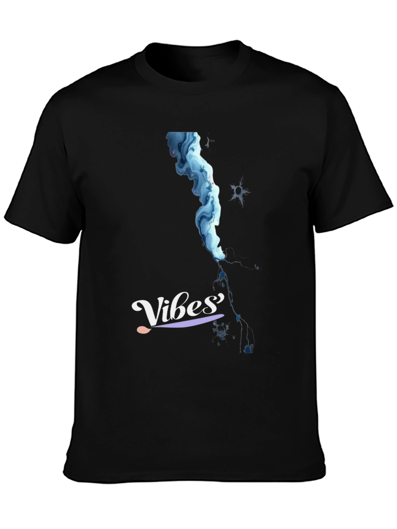 Vibes Graphic Tee - Mens Black T-Shirt