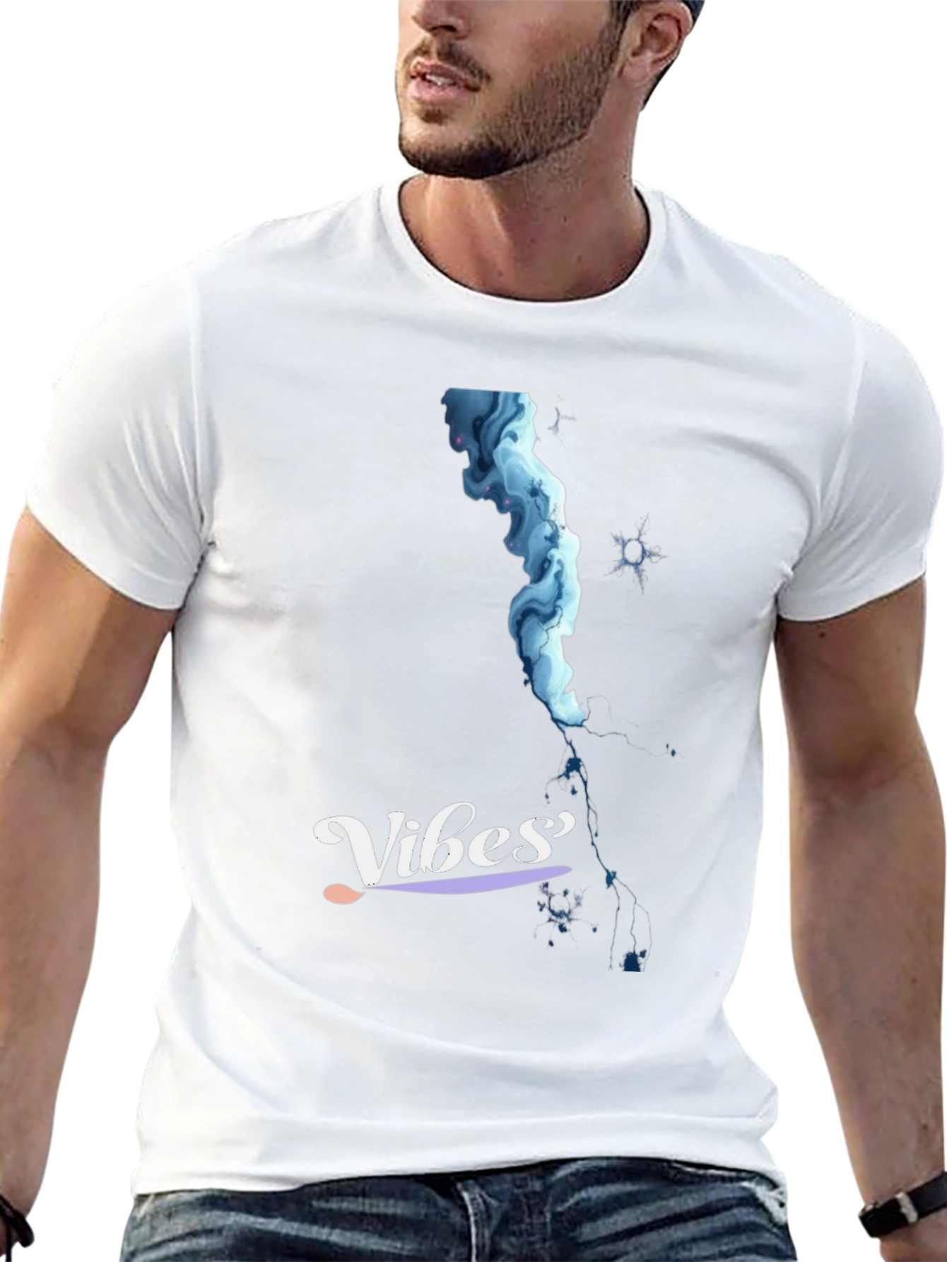Vibes Graphic Tee - Mens Black T-Shirt