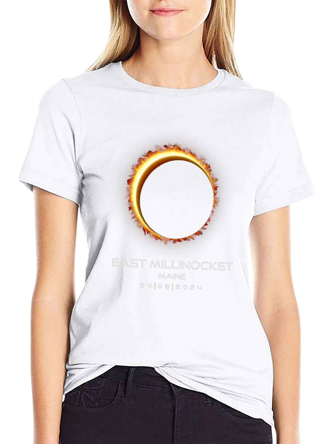 East Millinocket Maine Eclipse T-Shirt