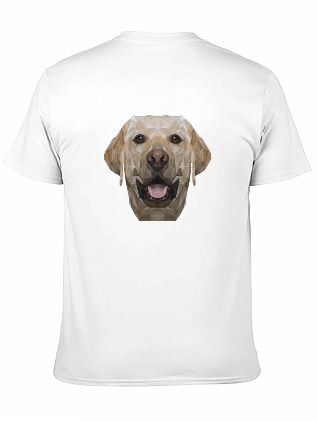 Geometric Dog Graphic Tee - Black