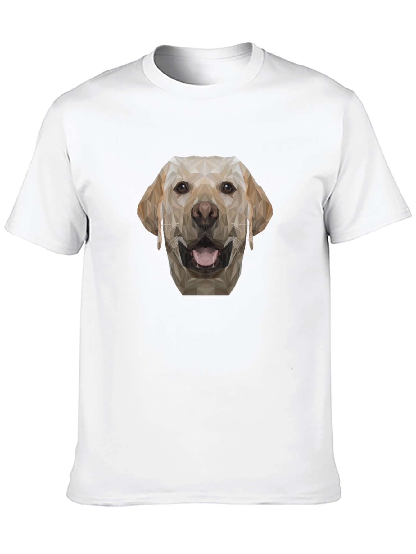 Geometric Dog Graphic Tee - Black
