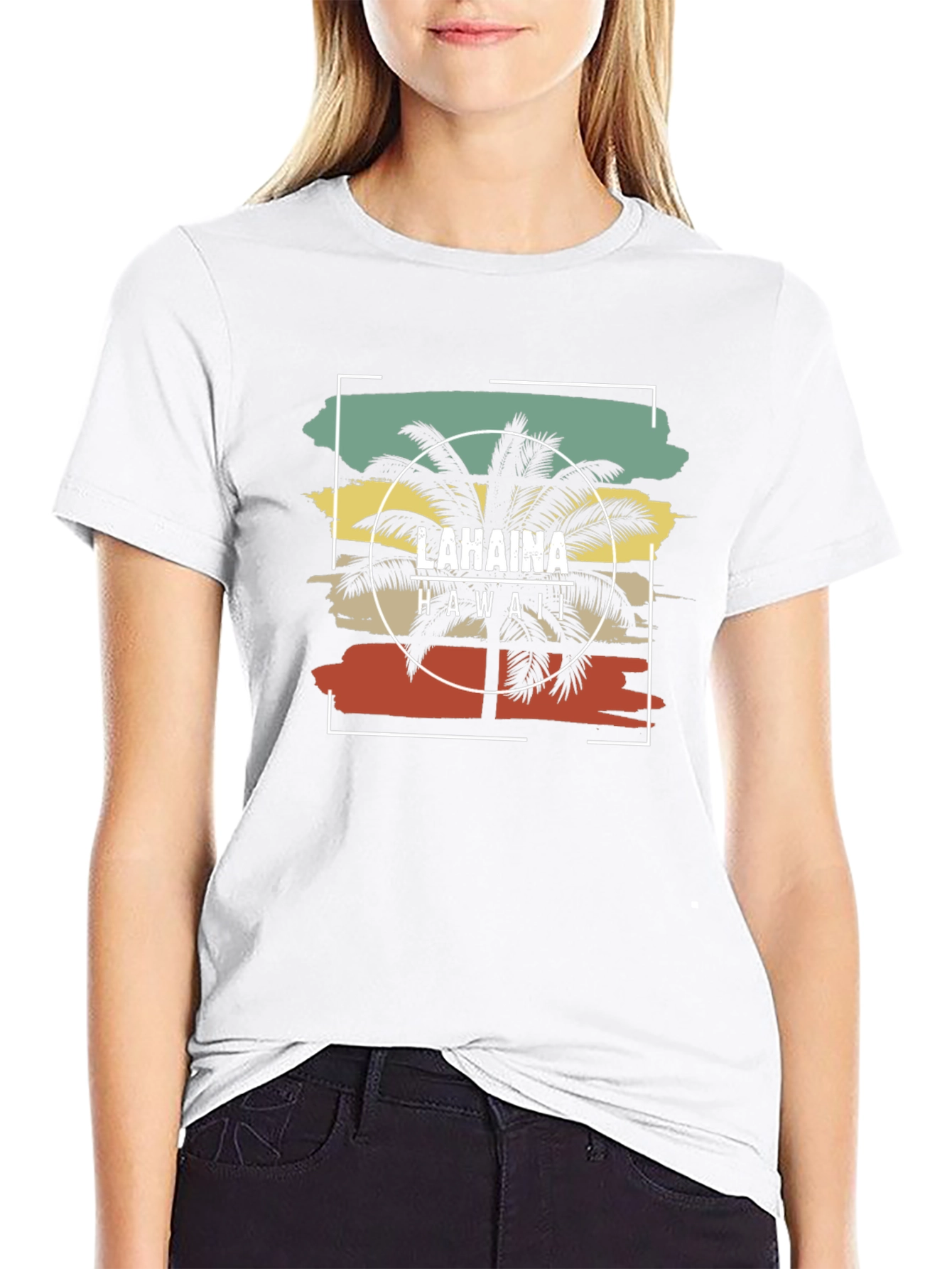 Lahaina Hawaii Palm Tree T-Shirt