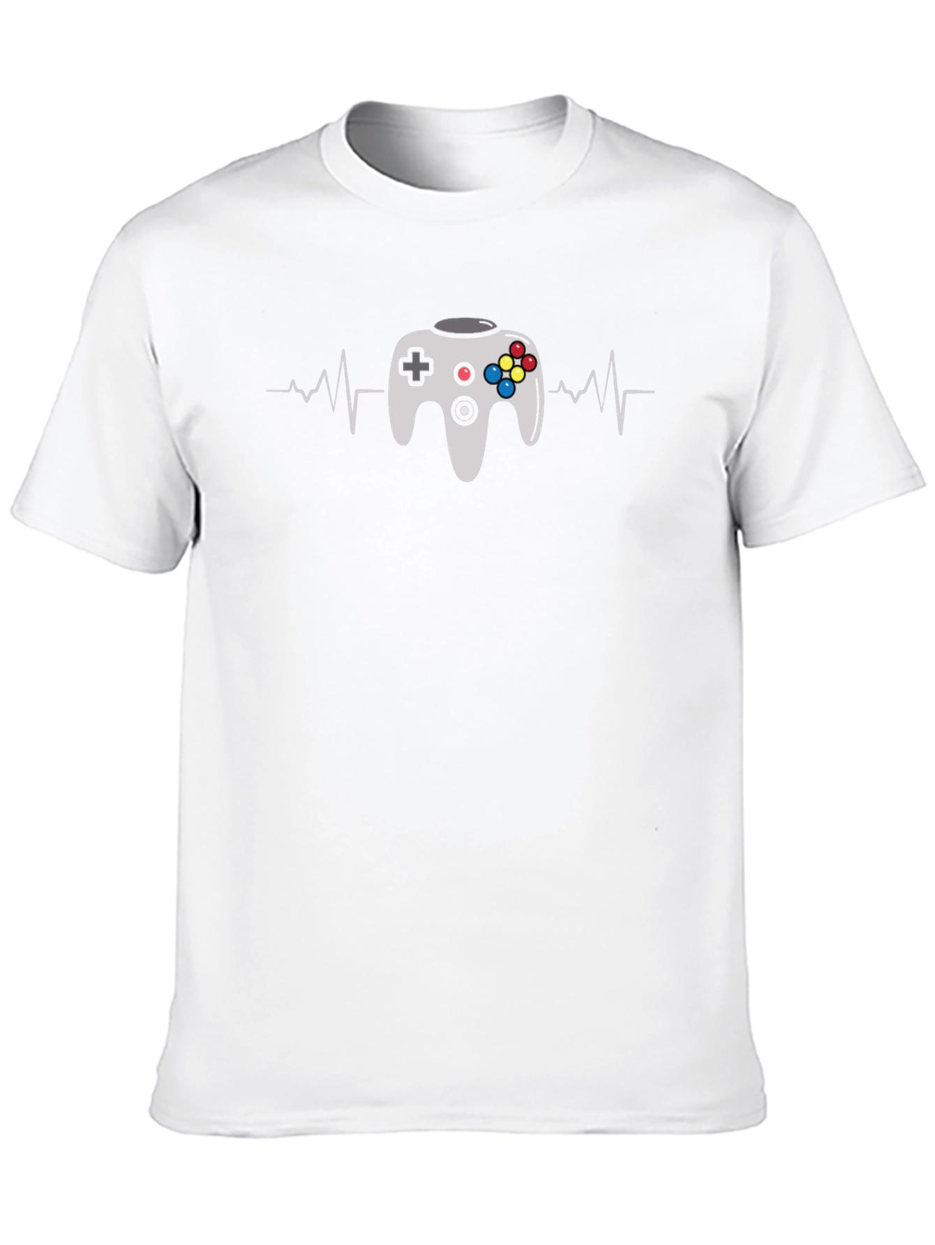 Gamer Heartbeat T-Shirt - Black Cotton Tee