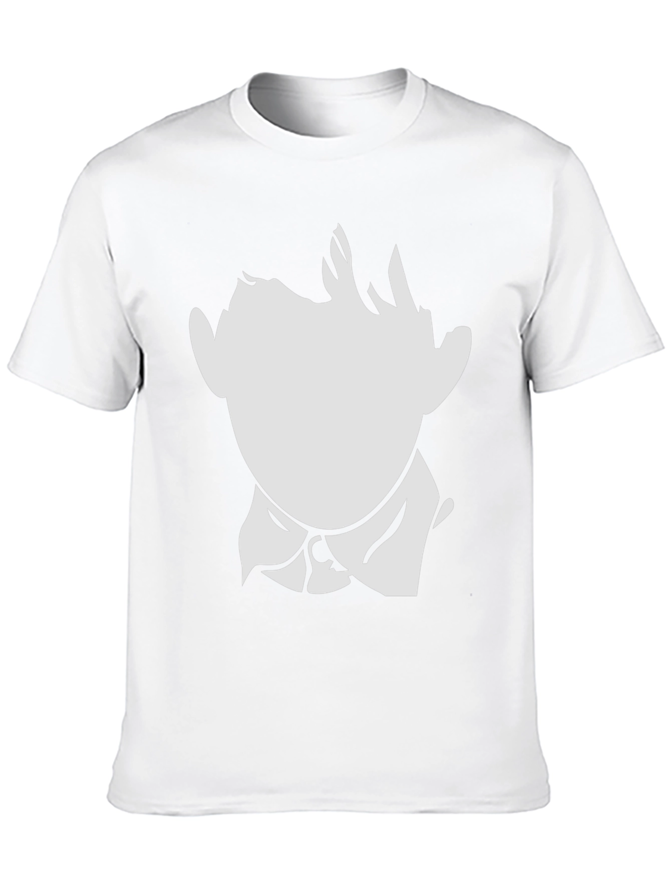 Minimalist Silhouette Graphic Tee - Black