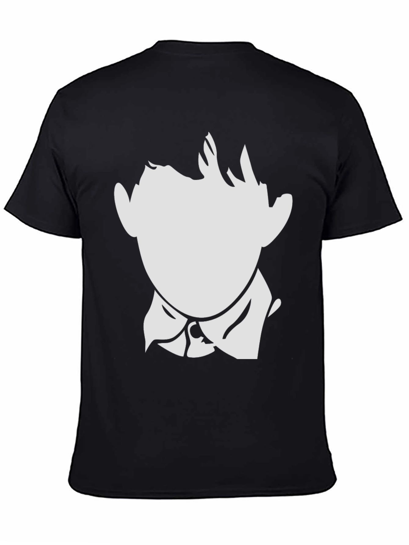 Minimalist Silhouette Graphic Tee - Black