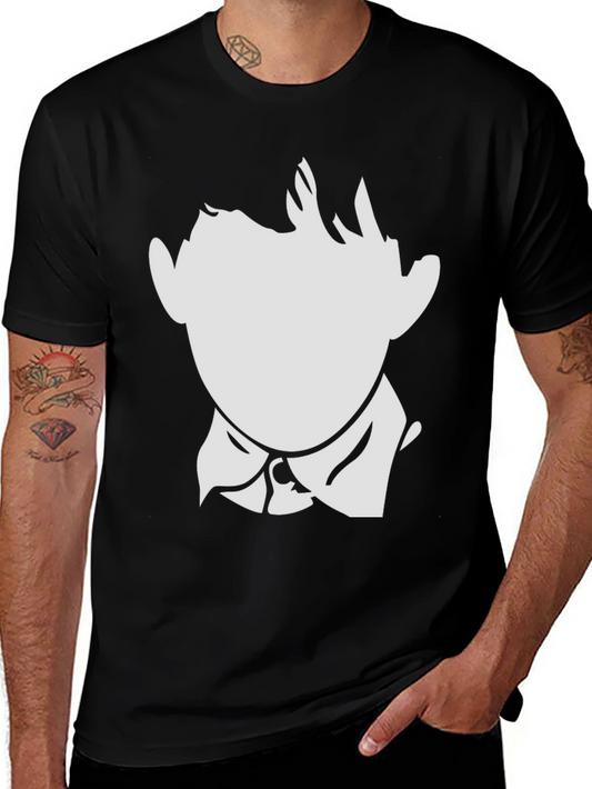 Minimalist Silhouette Graphic Tee - Black