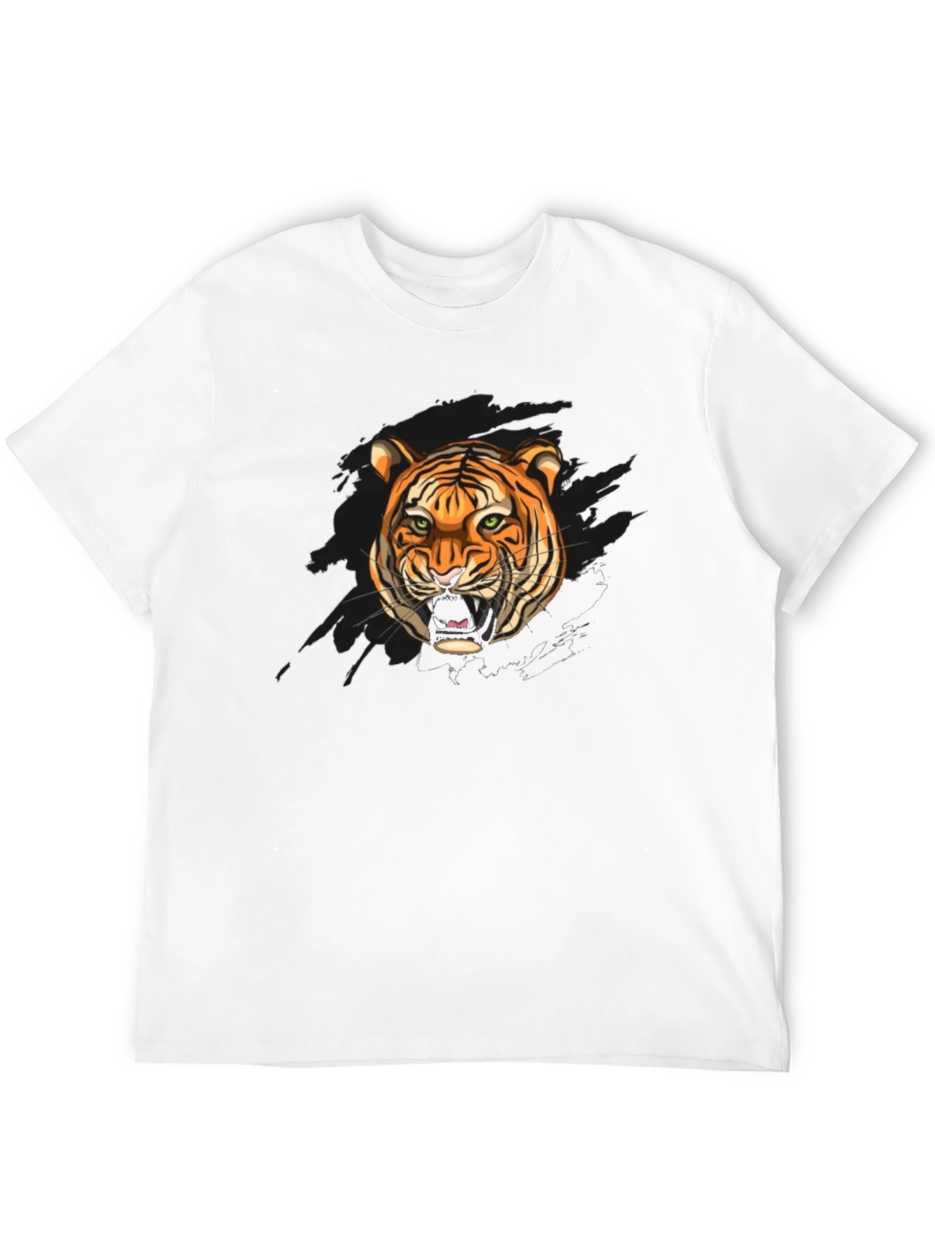 Tiger Graphic Black T-Shirt