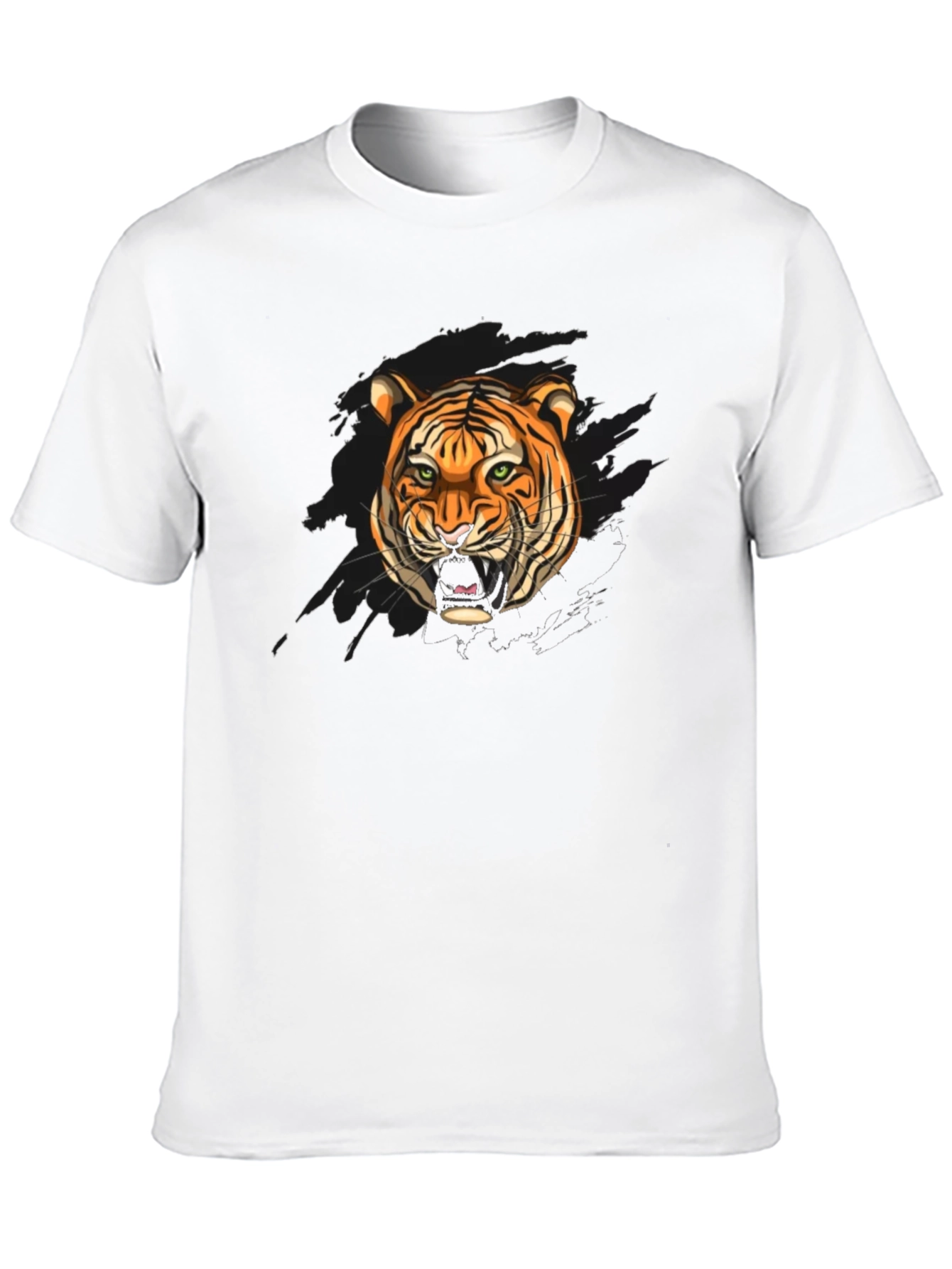 Tiger Graphic Black T-Shirt