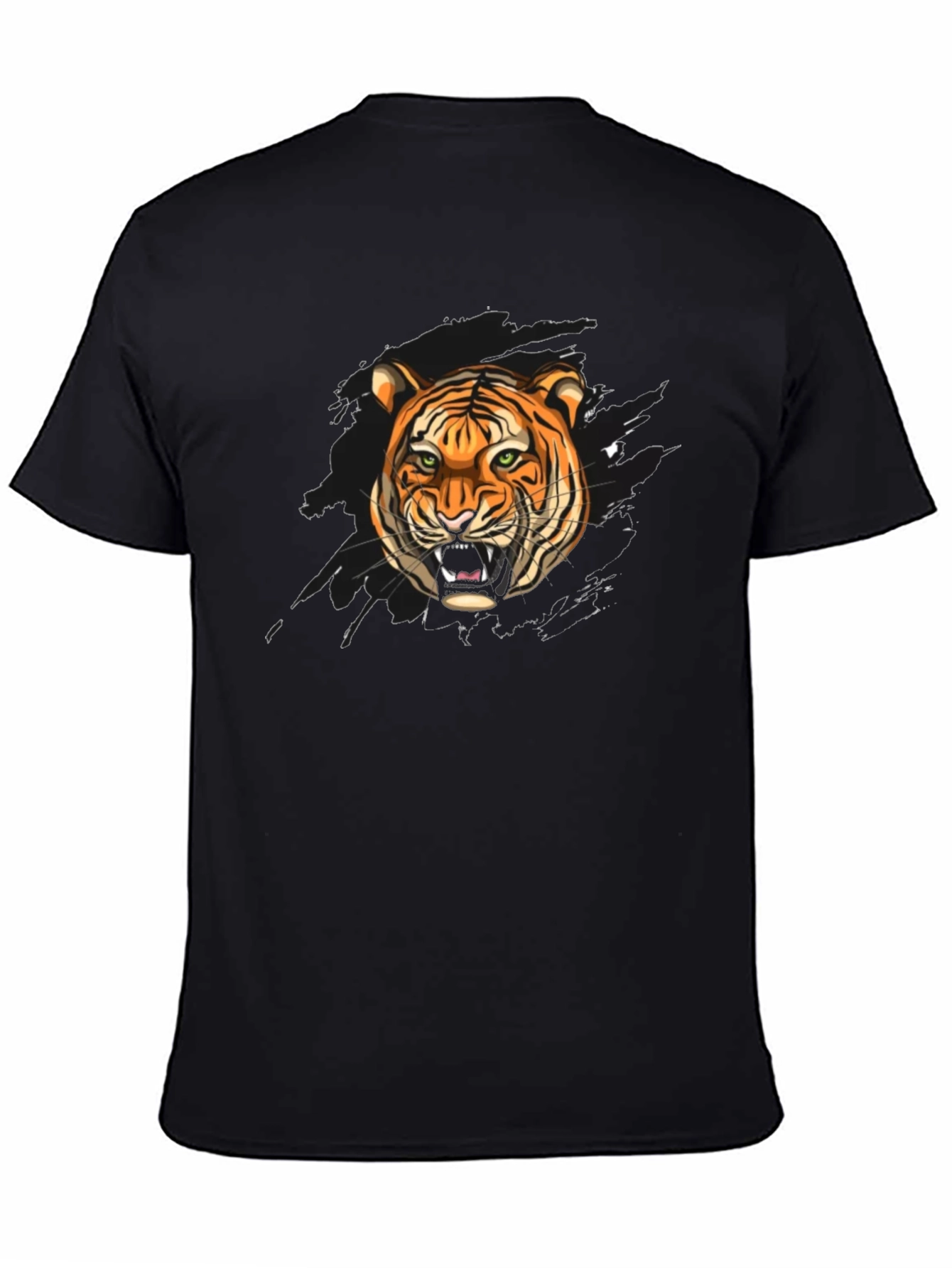 Tiger Graphic Black T-Shirt