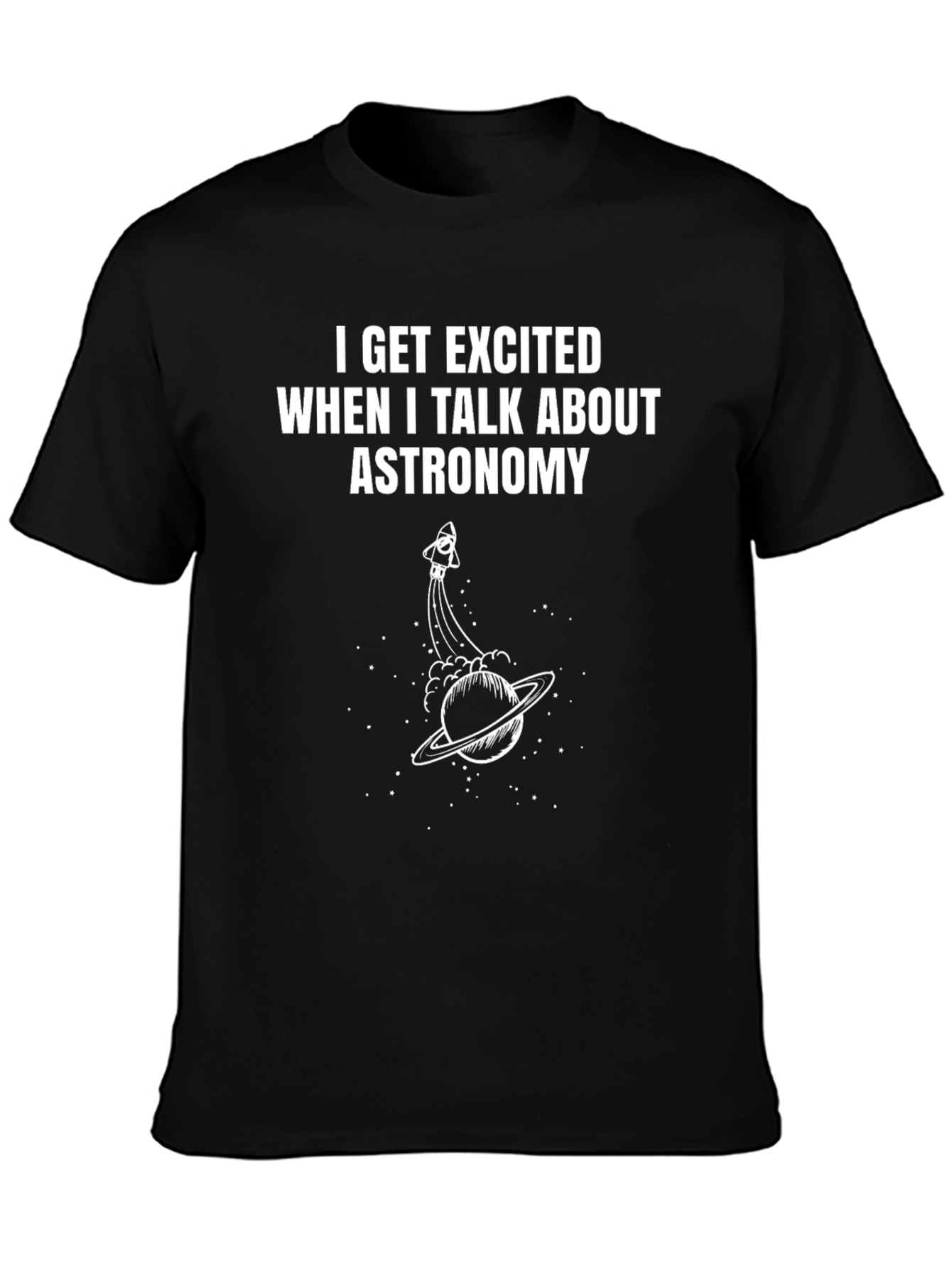 Astronomy Enthusiast Black T-Shirt