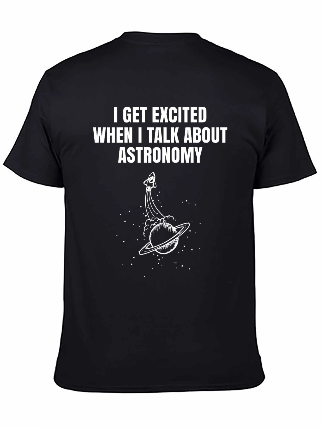 Astronomy Enthusiast Black T-Shirt