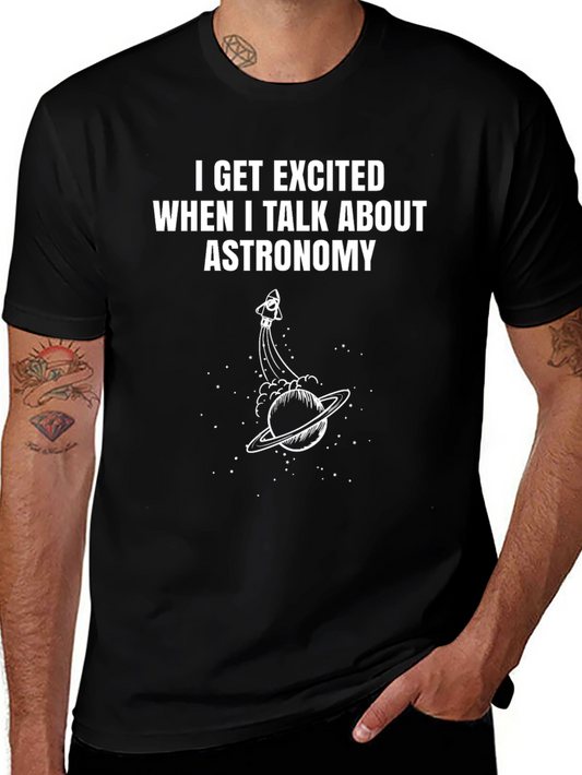 Astronomy Enthusiast Black T-Shirt