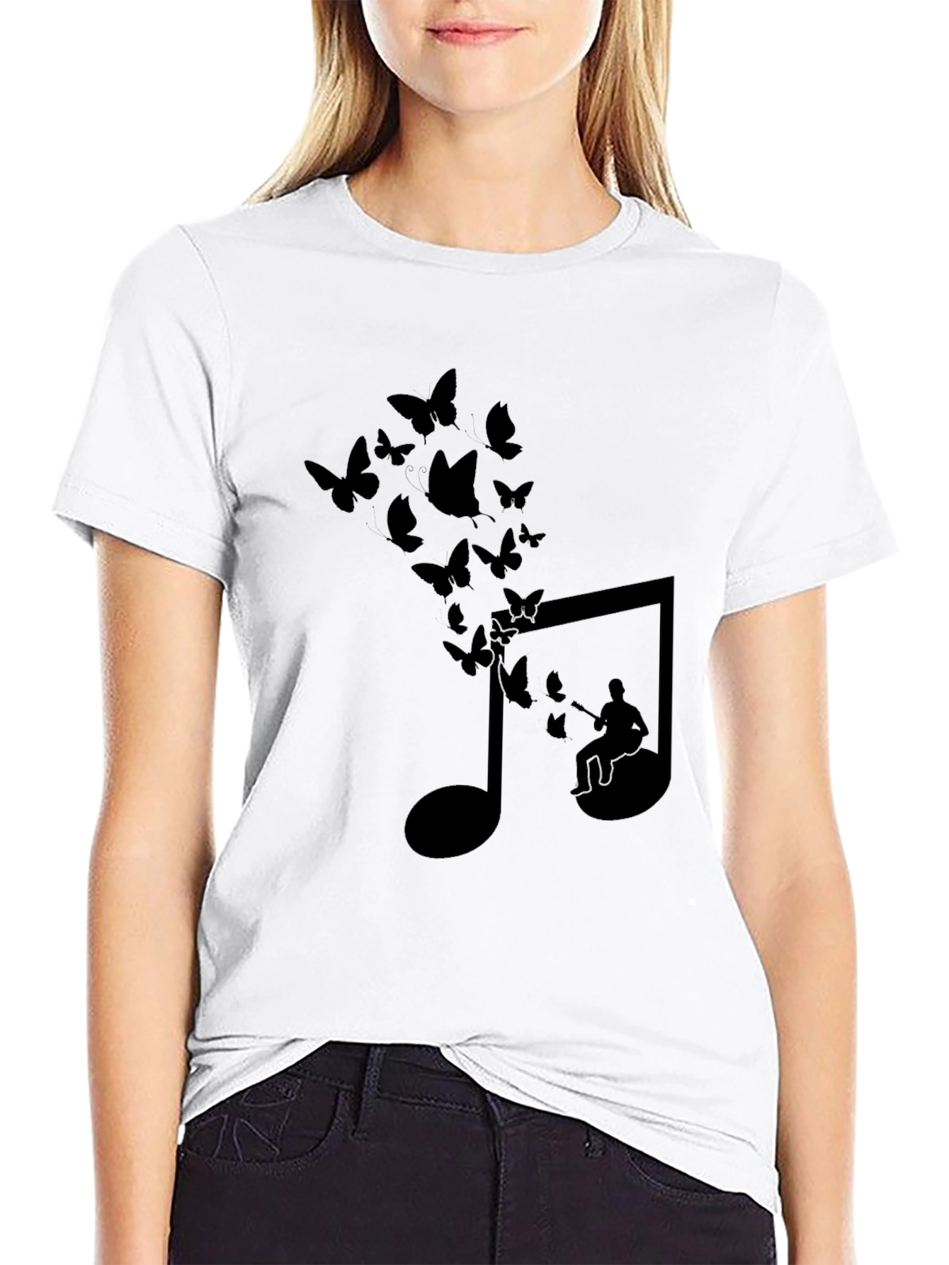 Musical Butterflies Graphic T-Shirt