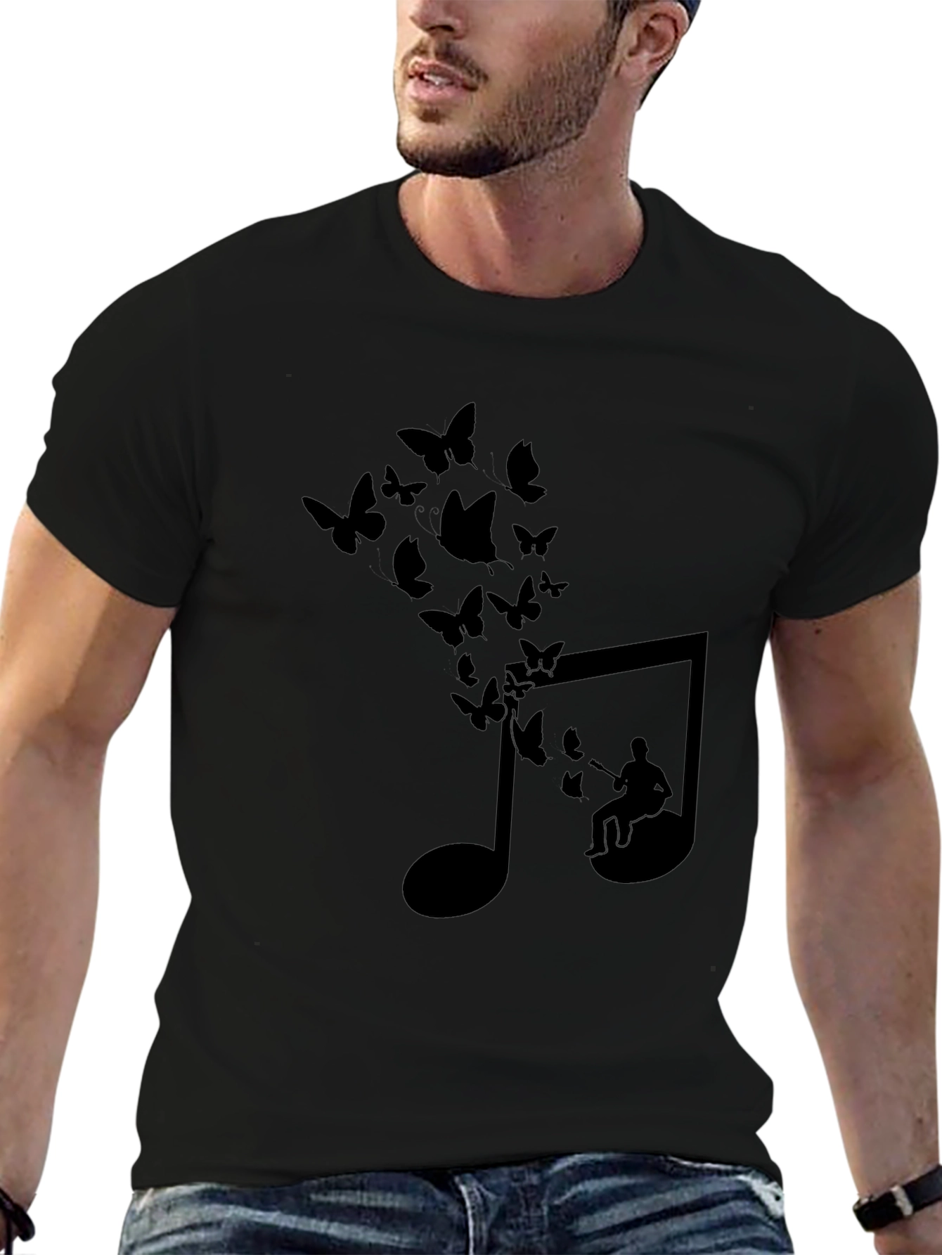 Musical Butterflies Graphic T-Shirt