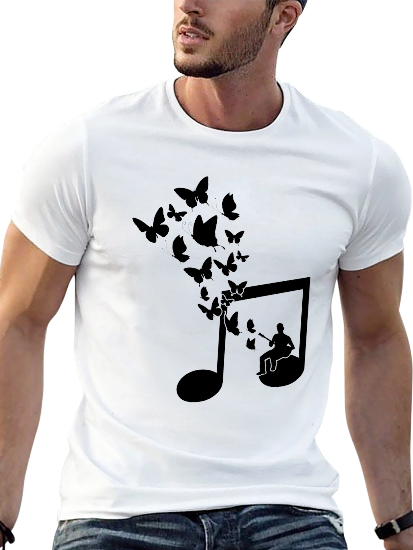 Musical Butterflies Graphic T-Shirt