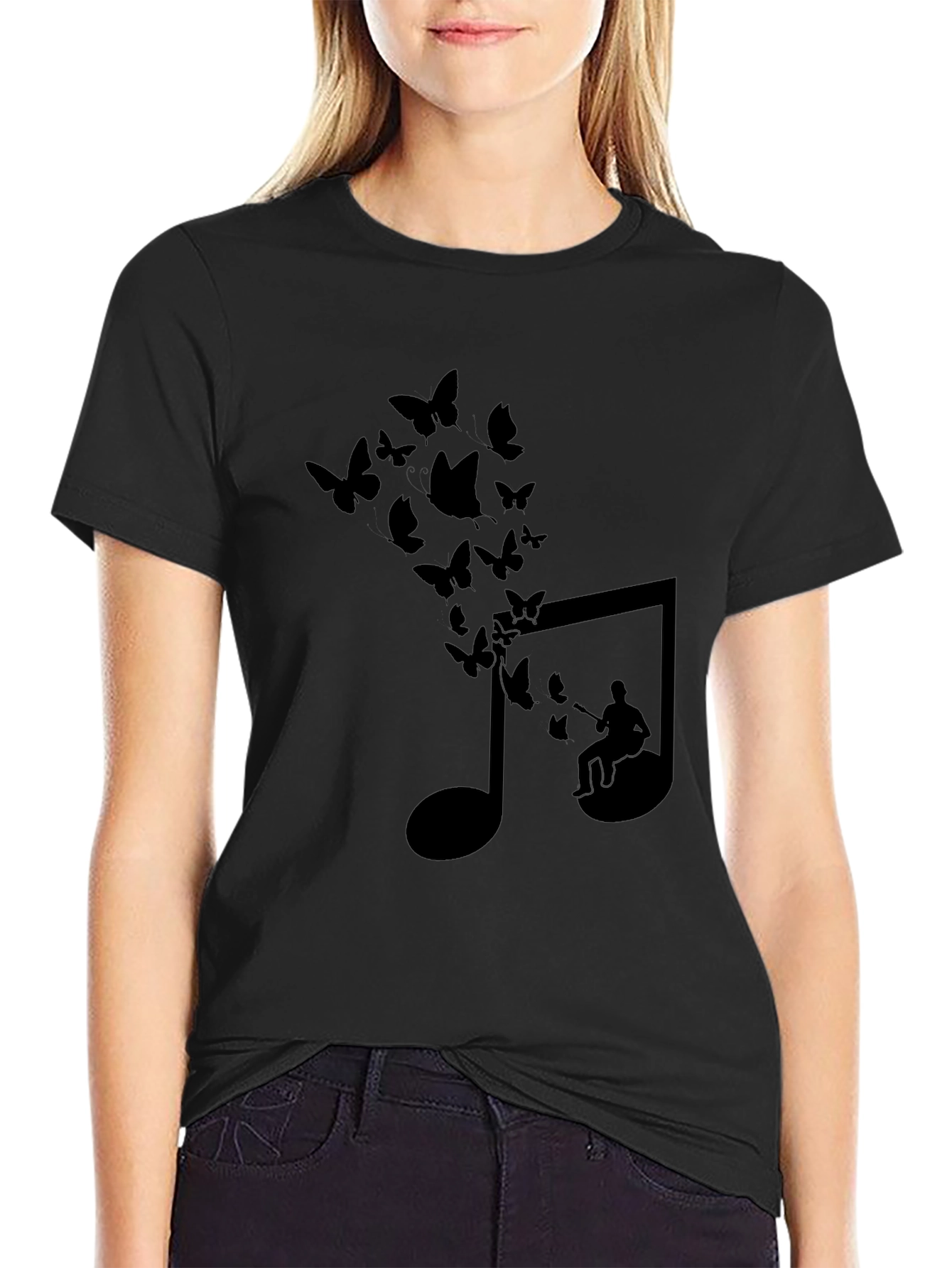 Musical Butterflies Graphic T-Shirt