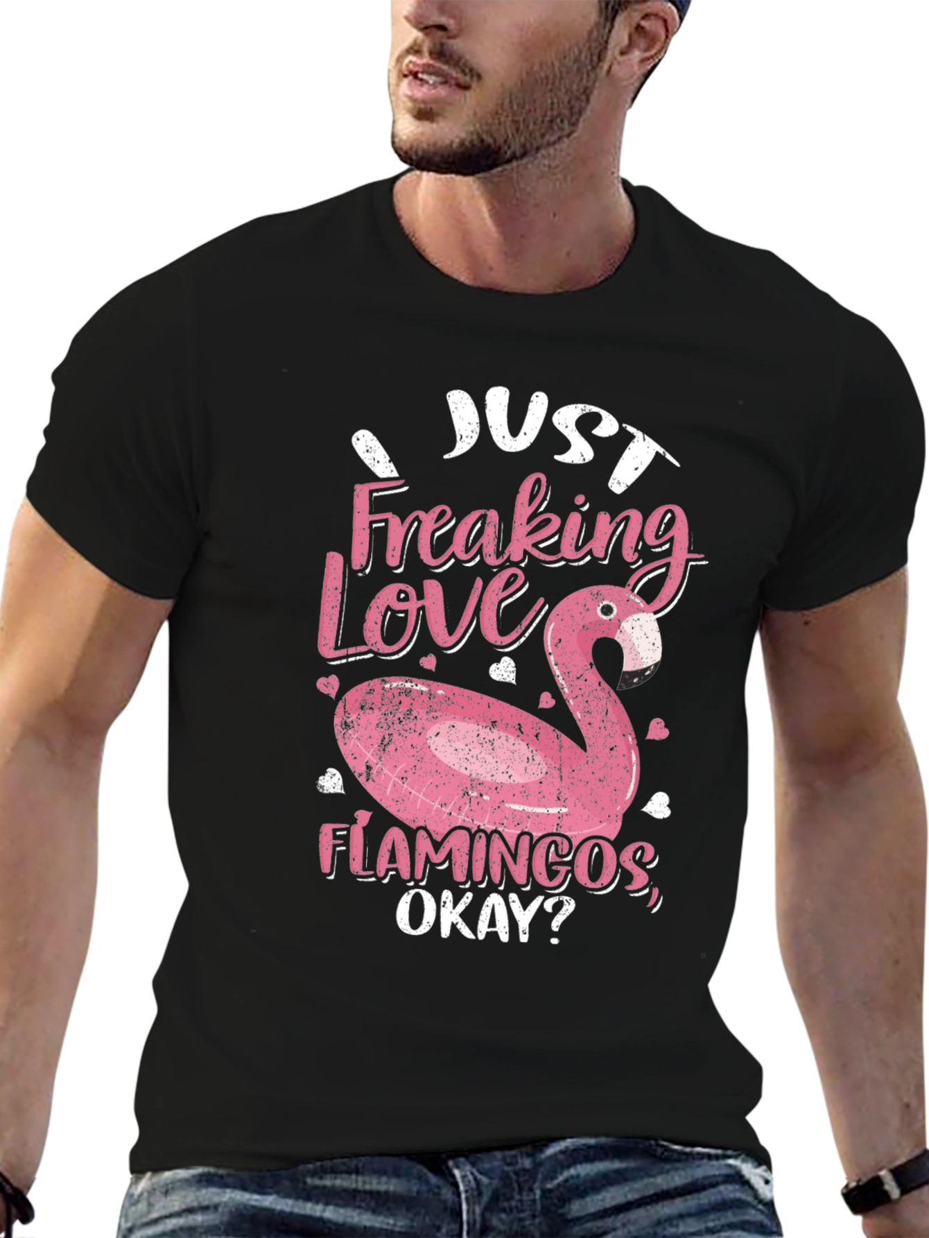 I Just Freaking Love Flamingos Graphic Tee